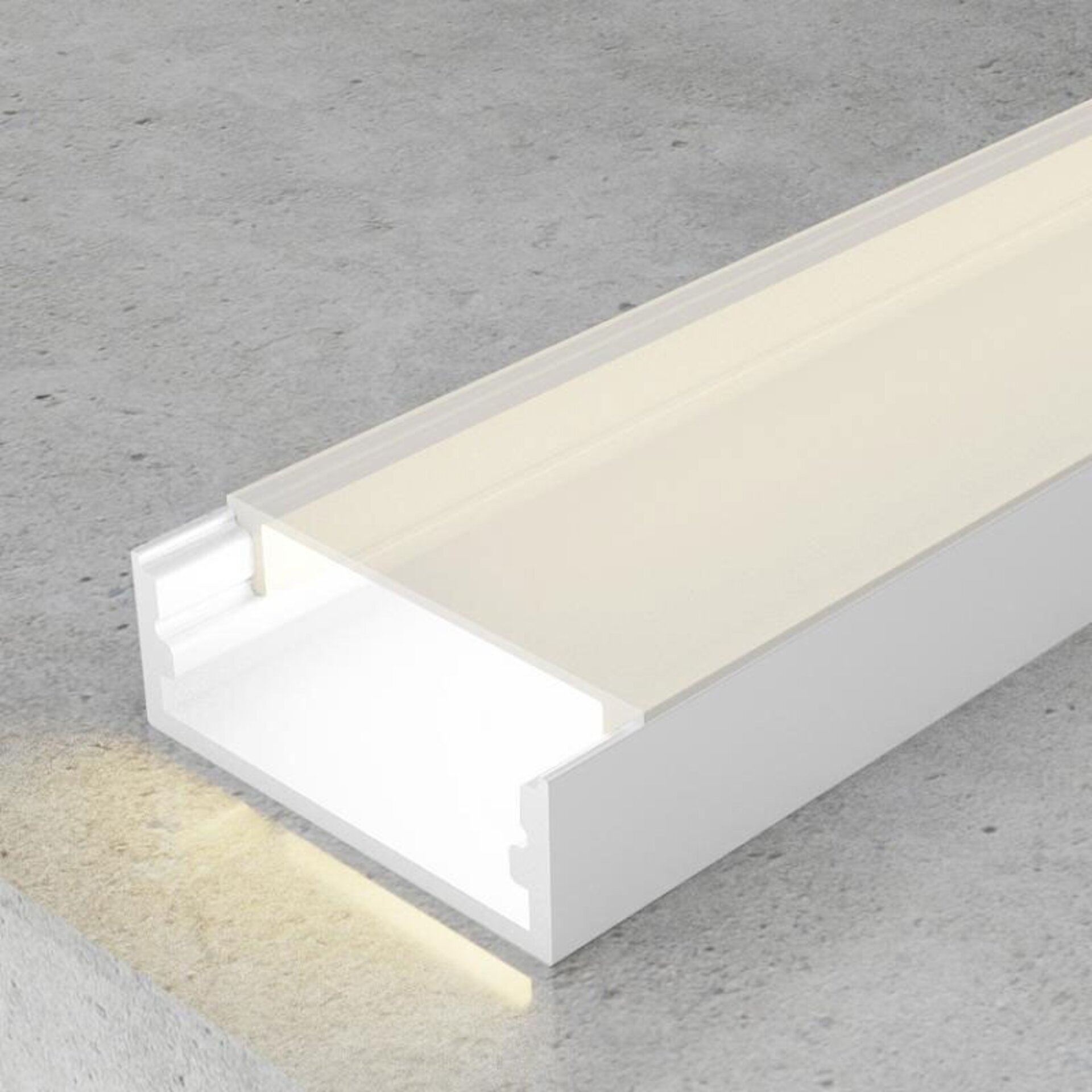 Perfil de aluminio Minim Lacado Blanco  - 2 metros - 1