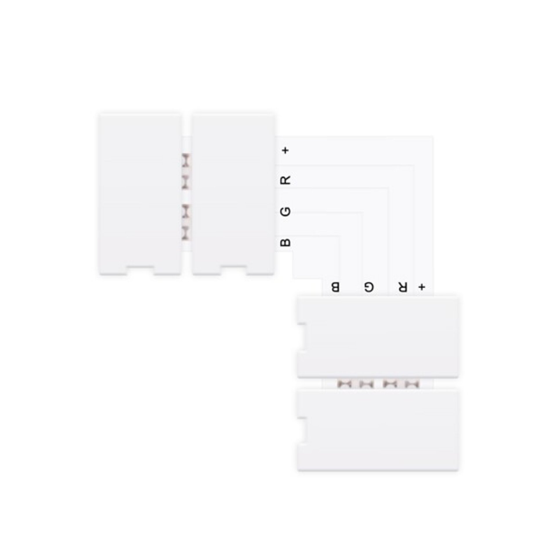 Conector para Tira 10MM 12V/24V RGB Tipo L - 1