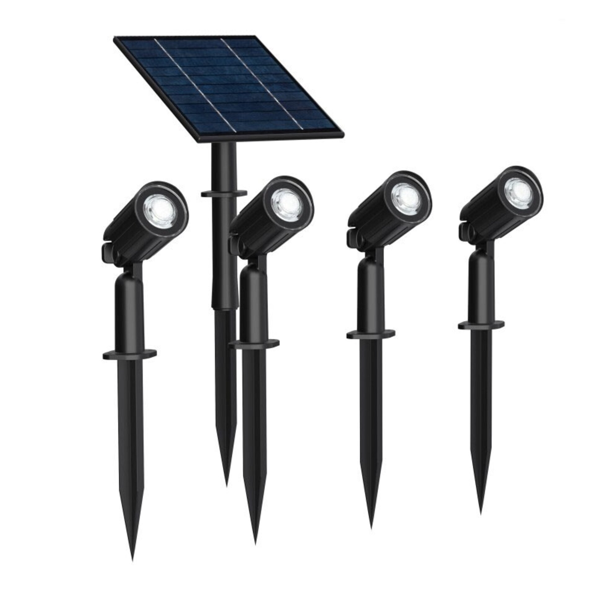 Kit de 4 Focos Solares LED con Pincho Roxi - 1