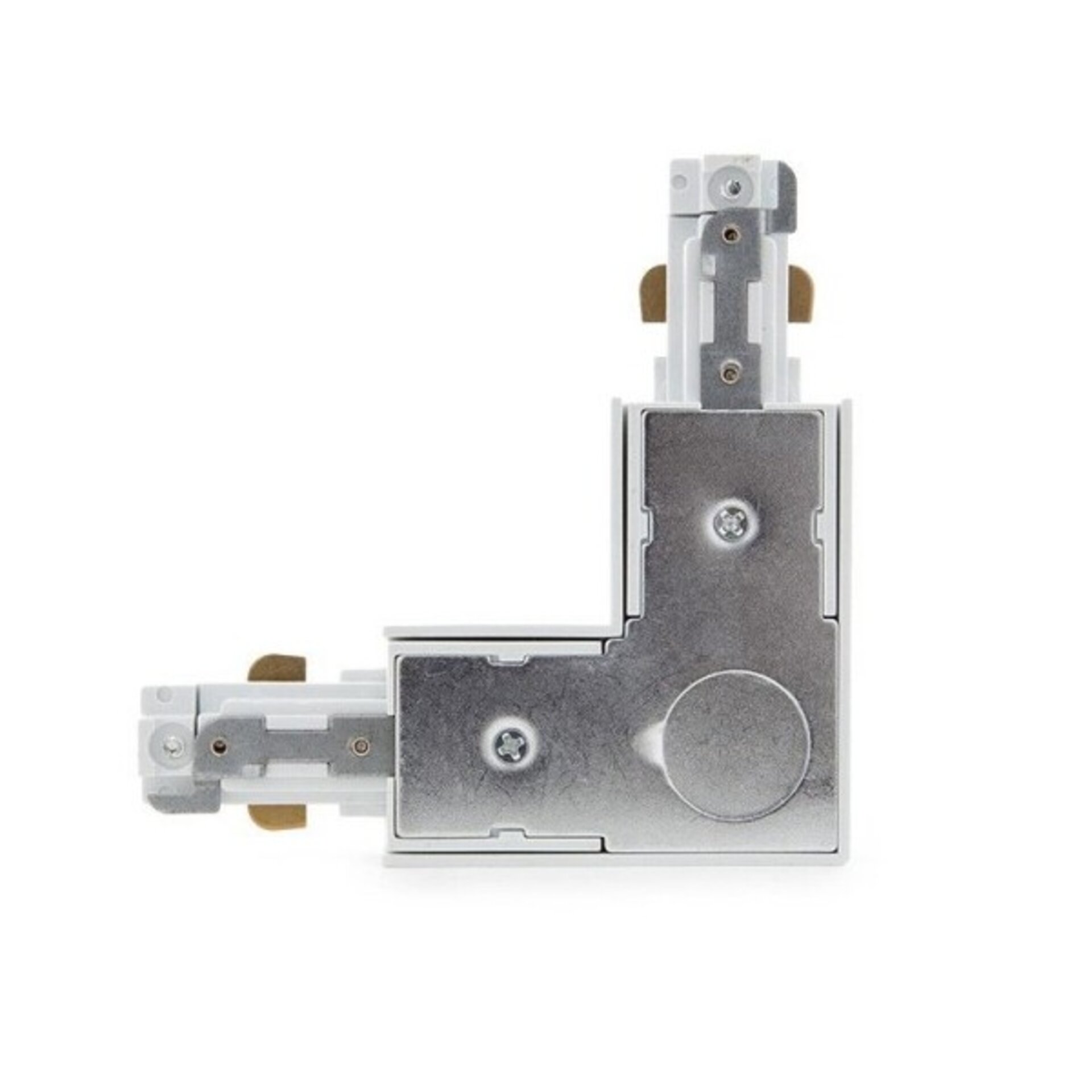 Conector en L Para Carril BifaÌsico  Blanco - DSC - 3