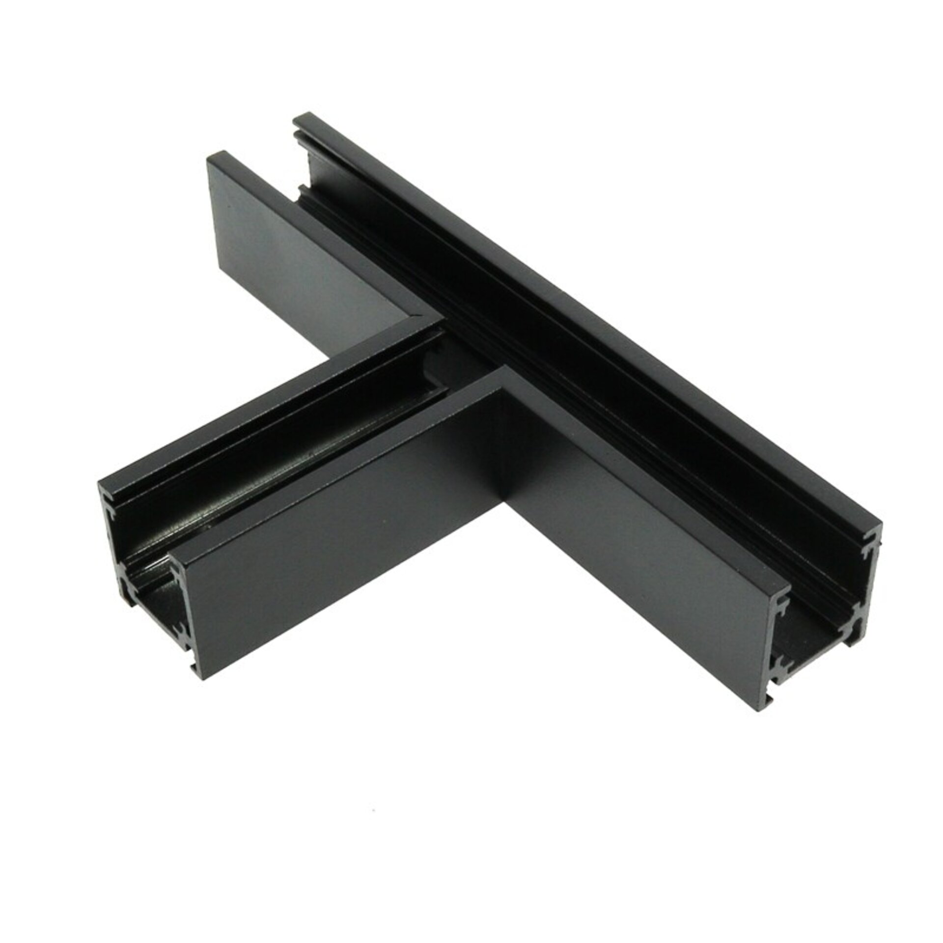 Union en T Horizontal para Carril magnético Serie 16mm  Negro - 1
