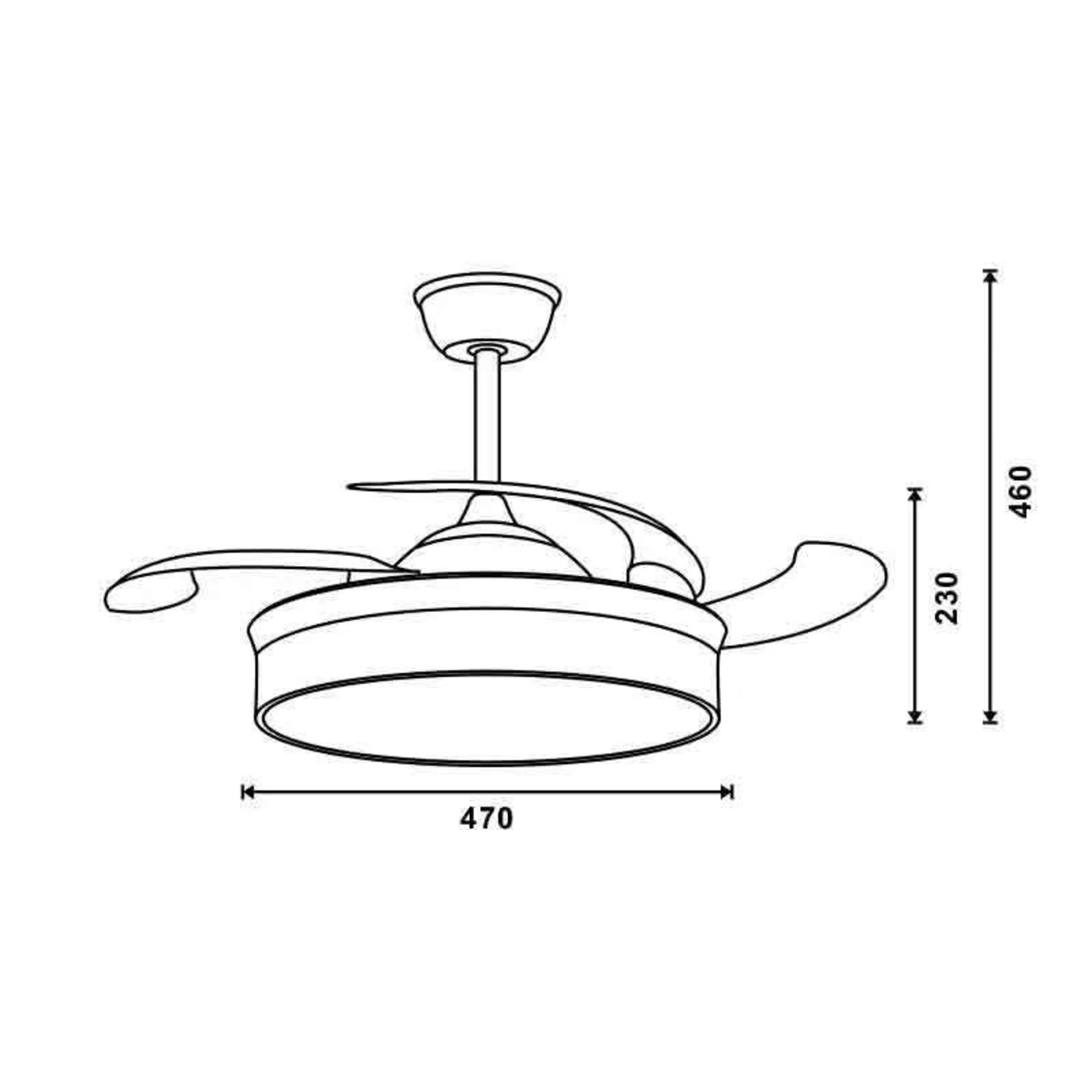 Ventilador de techo LED Messe Na­quel - 1