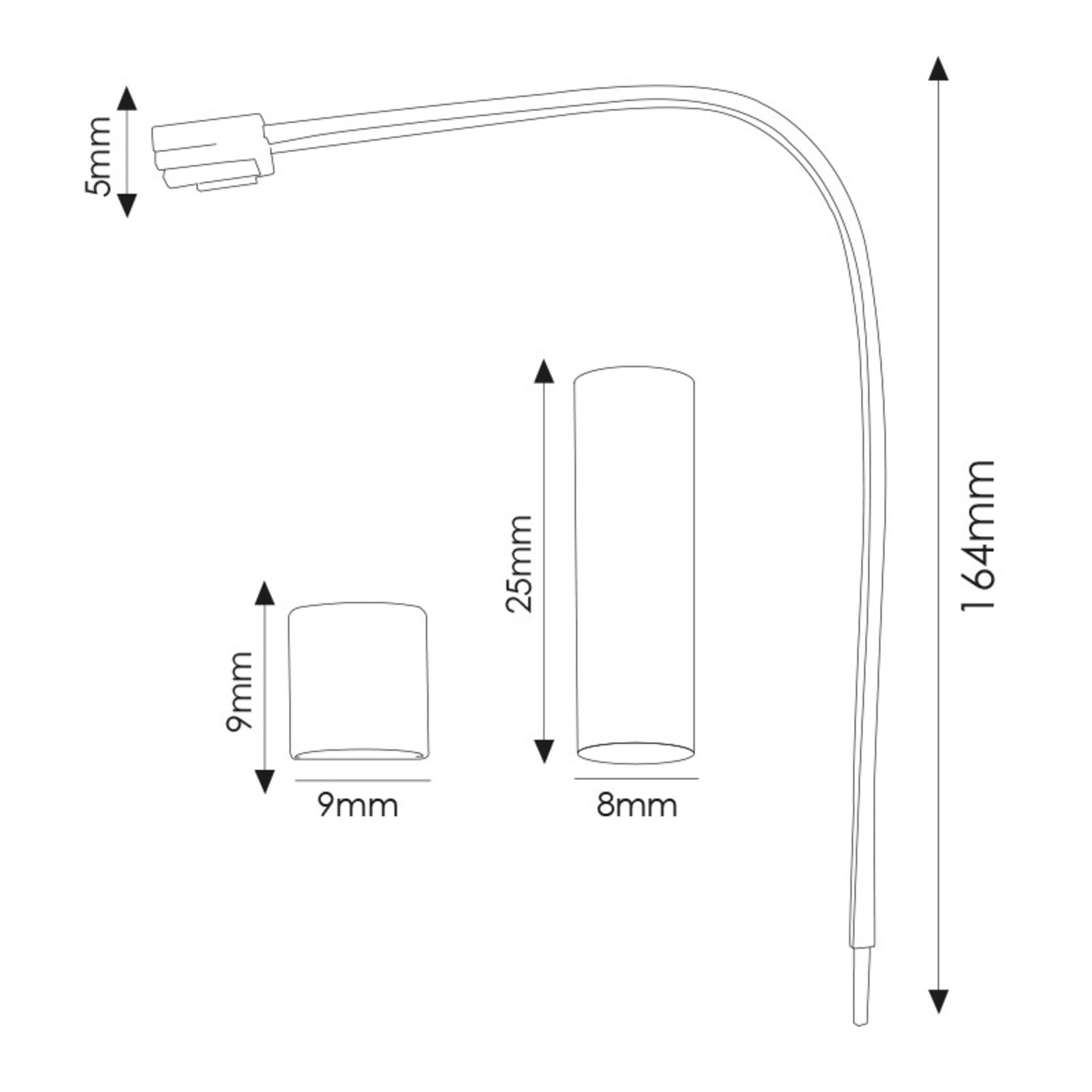 Cable Adaptador Para Tira Led 220Vac Half - 2