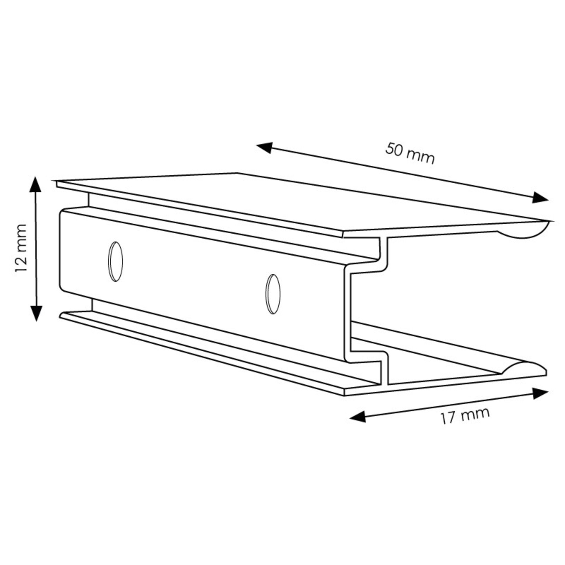 Fijación de aluminio para Neón Led RGB - 2