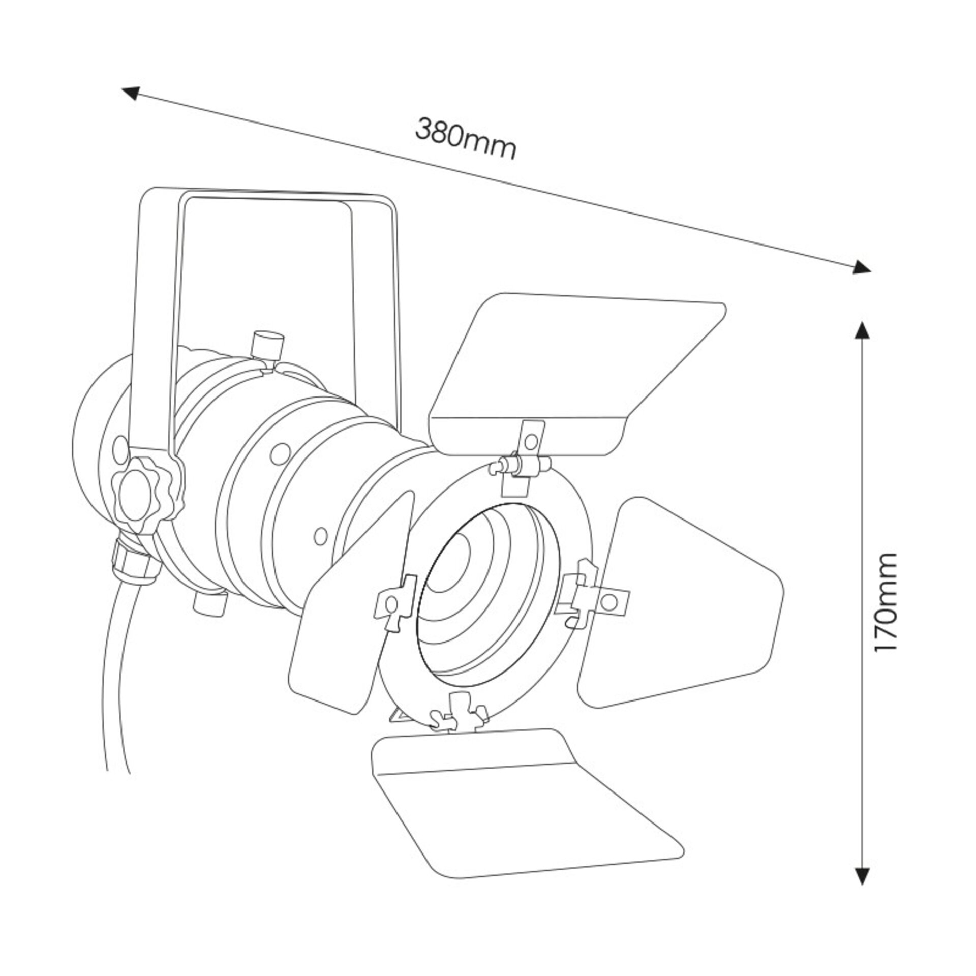 Lampara de techo o pared Movie para E27 - 2
