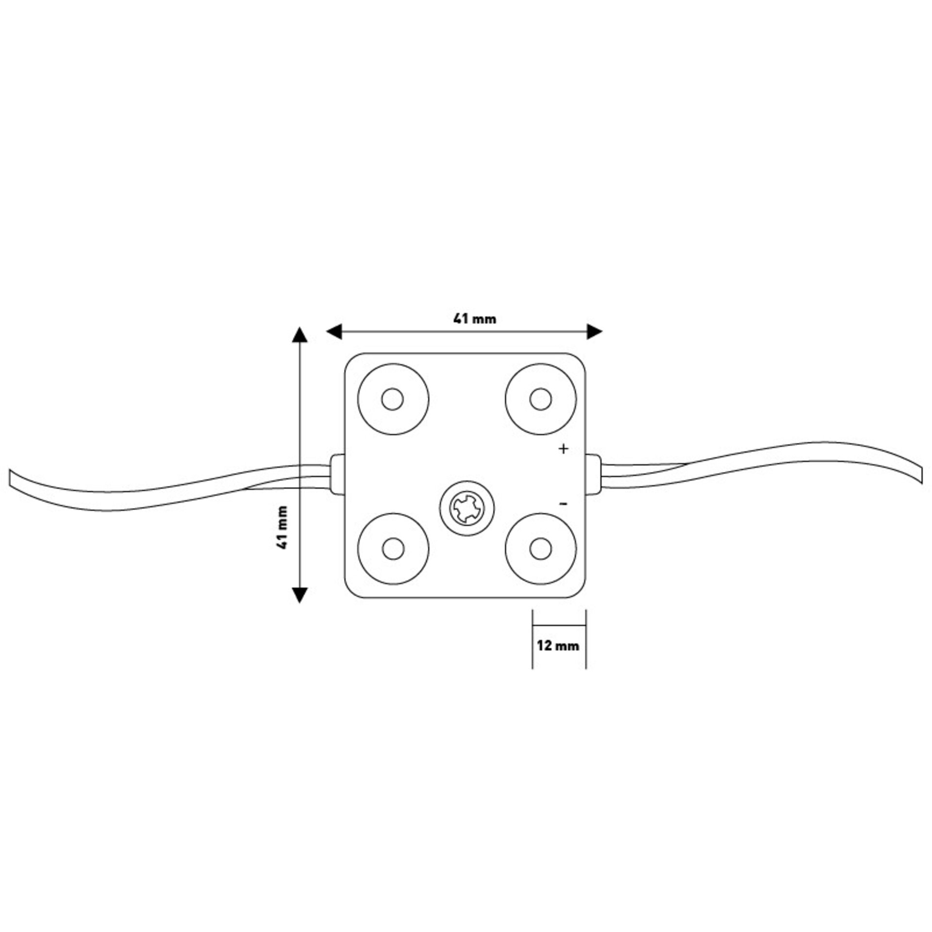 Cadena de 20 Módulos de 4 LED SMD Samsung 12V DC 2W - 2