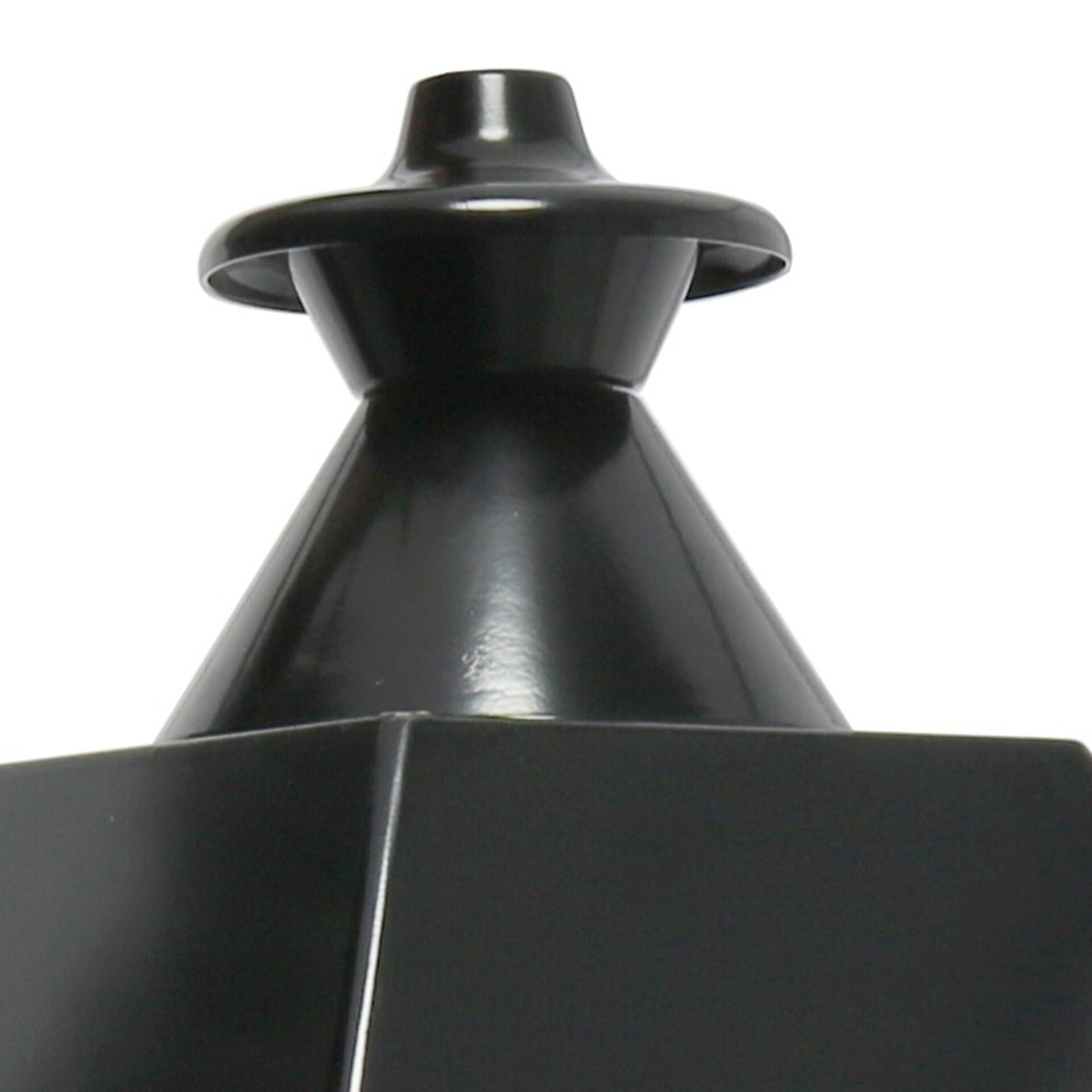 Farol Villa Acero Pintado Horno Negro - 3