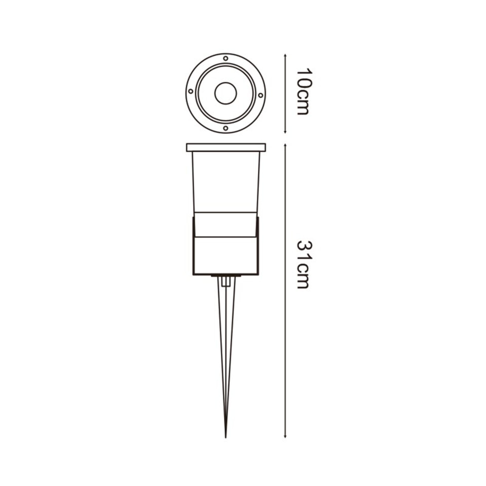Foco proyector con Pincho Ventur para GU10 - 2