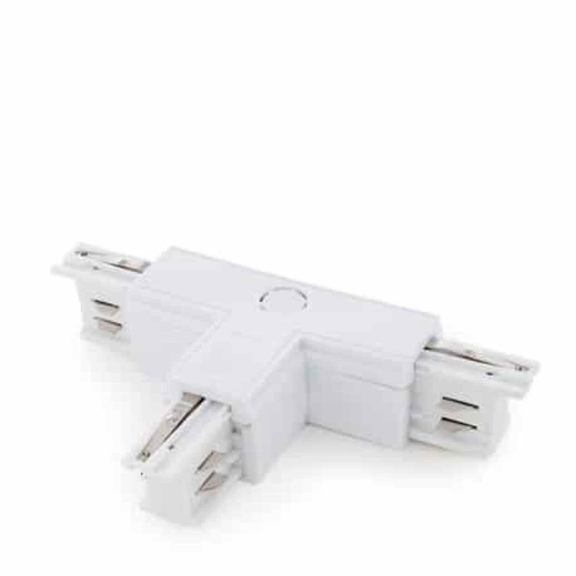 Conector tipo T para carril trifasico  Blanco - 1