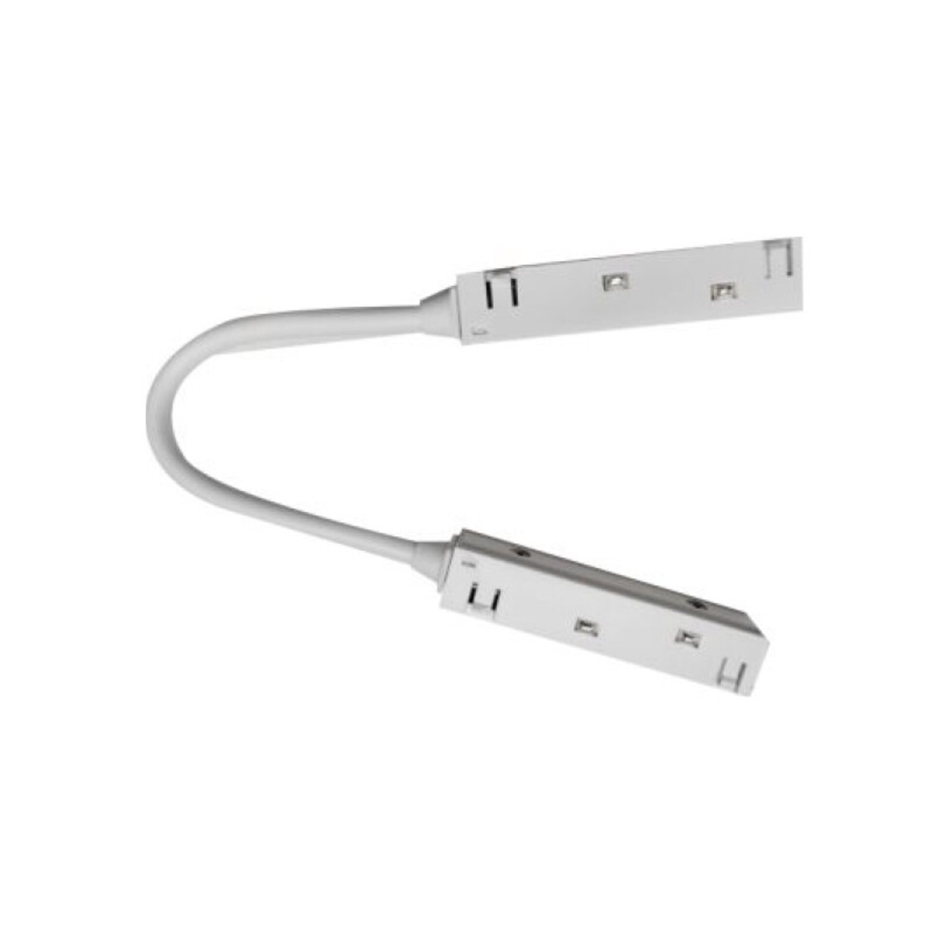 Conexian doble para carril magnético Serie 16mm  Blanco - 1