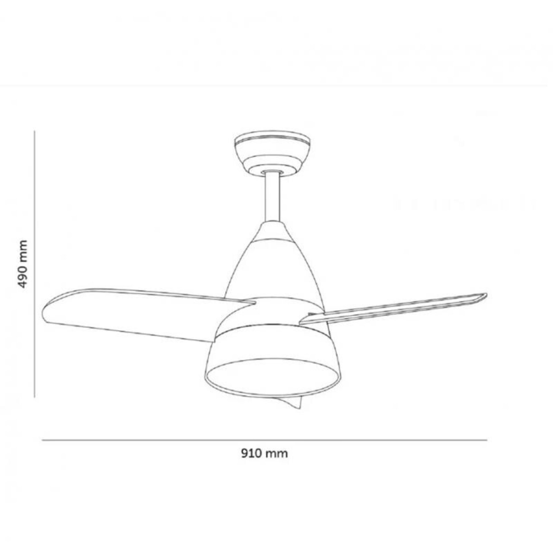 Ventilador de techo LED Black Silence - 2