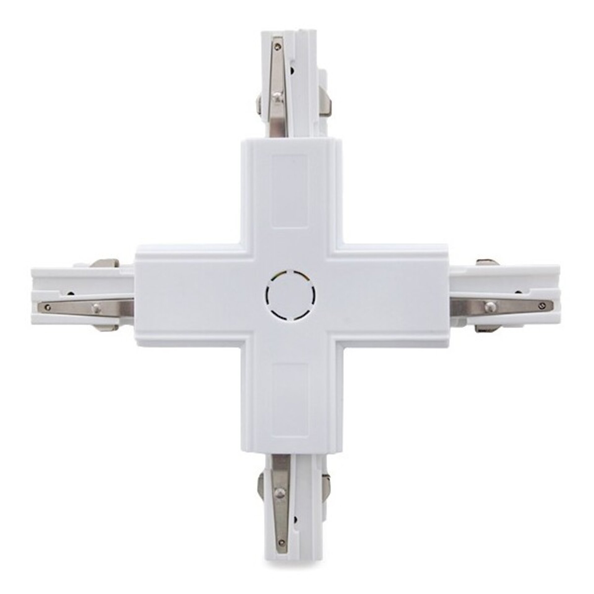 Conector tipo X para carril trifasico - 1