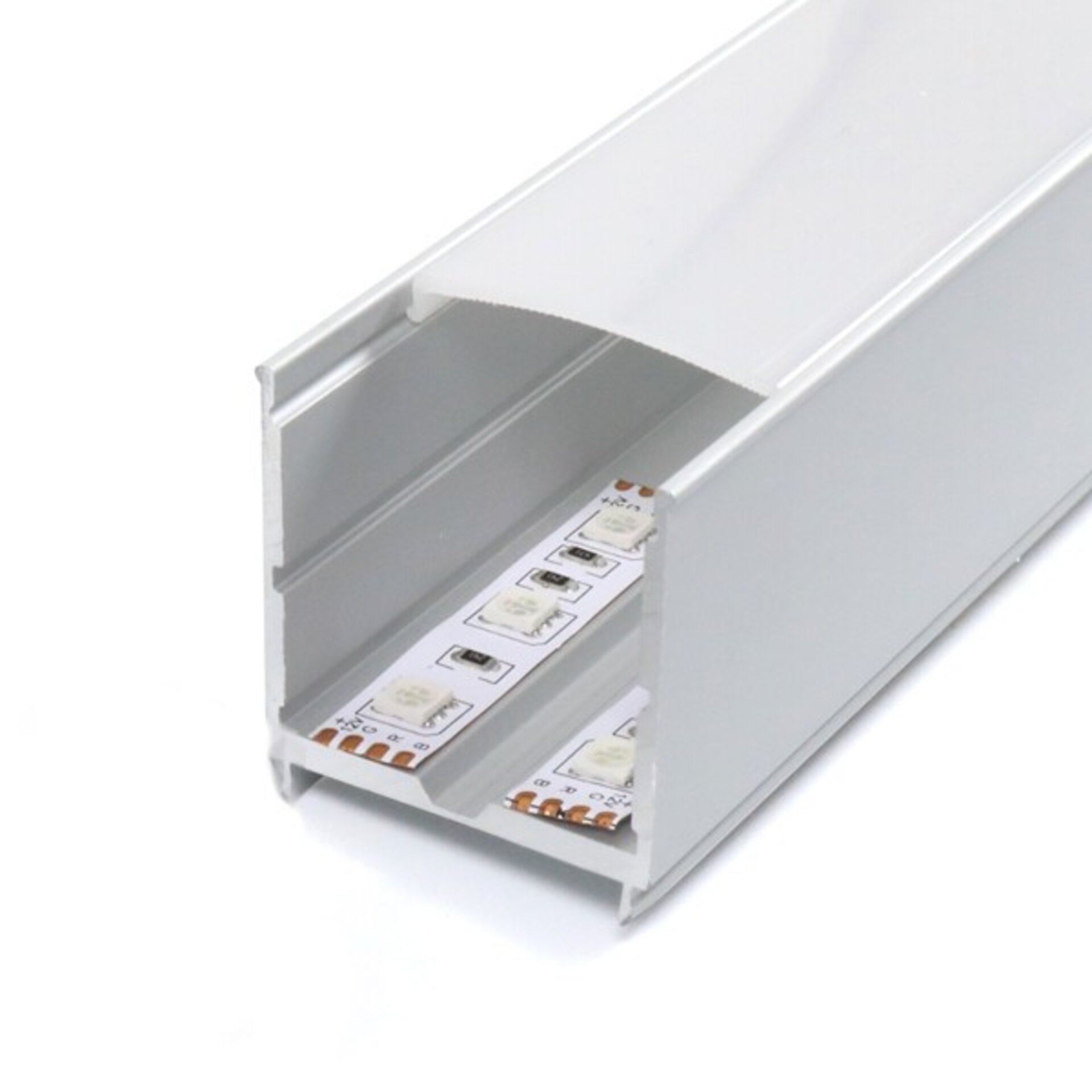 Perfil de aluminio MinLed 2 metros - Opciónal colgante - DSC - 1