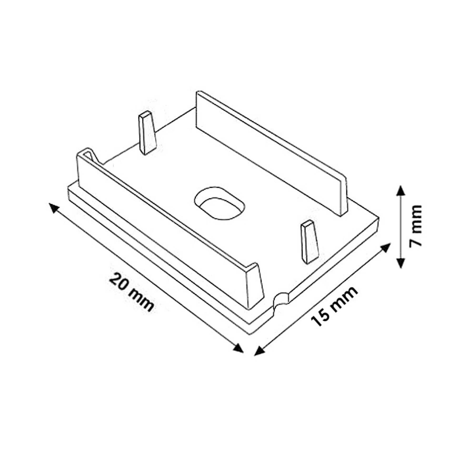 Pack 2 Tapones para Perfil LM3815 - 2