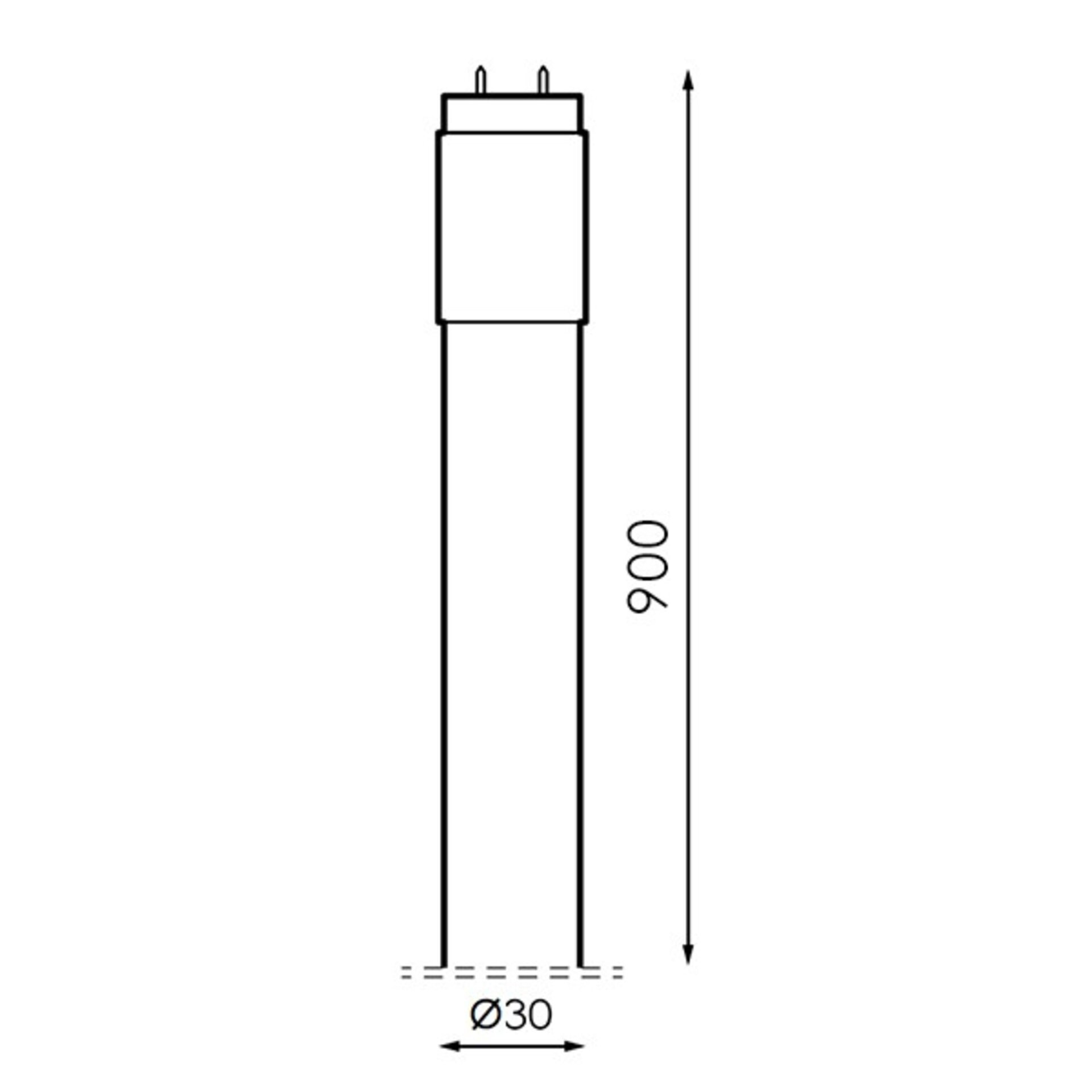 Tubo LED T8 900 mm Stak 12W Cristal Conexian Un Lateral - 2