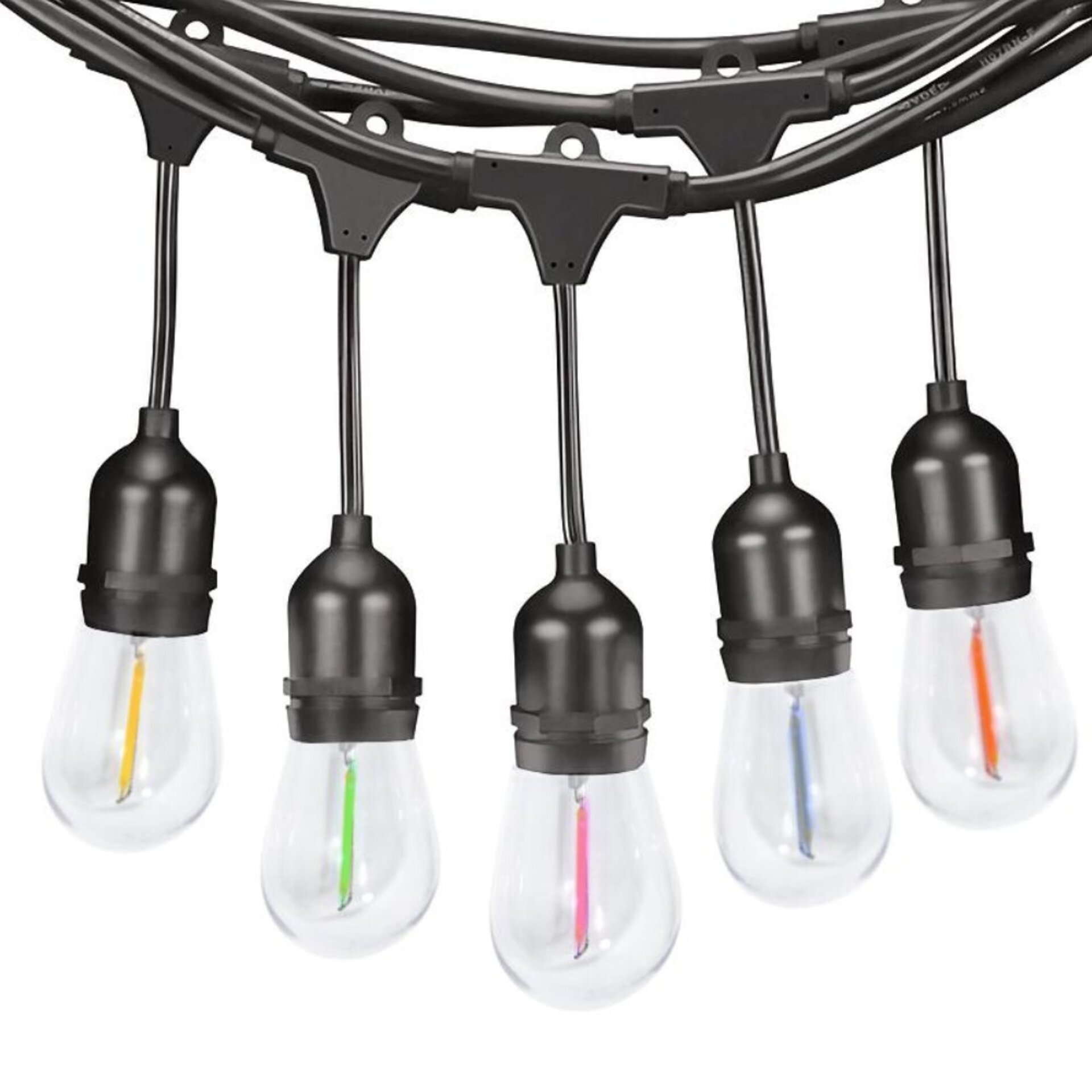 Guirnalda Led Solar 3W de 10 bombillas E27 Exterior IP65 - RGB - 1