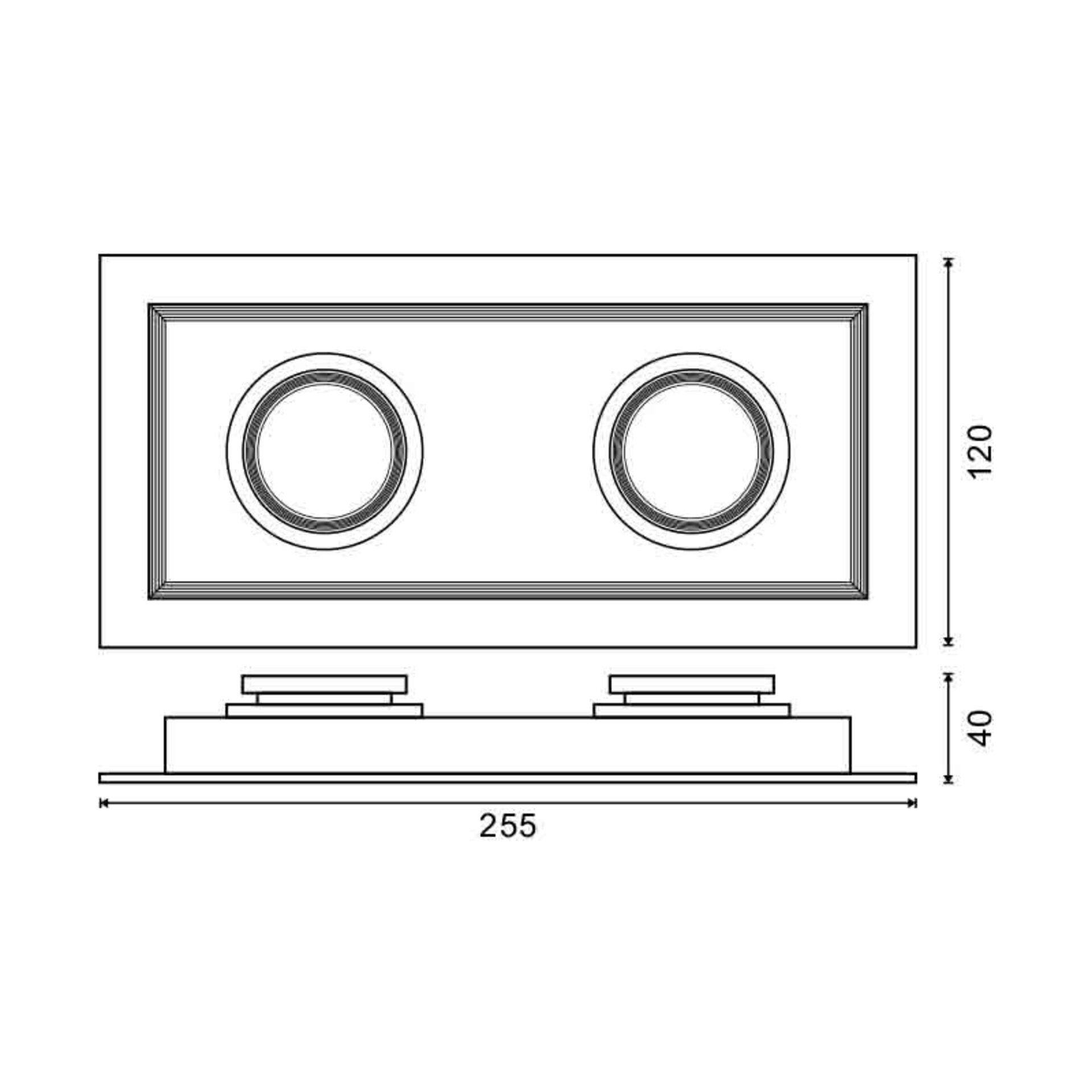 Aro Cardan Aras Doble Para Modulo Arumled/gu10/mr16 - 2
