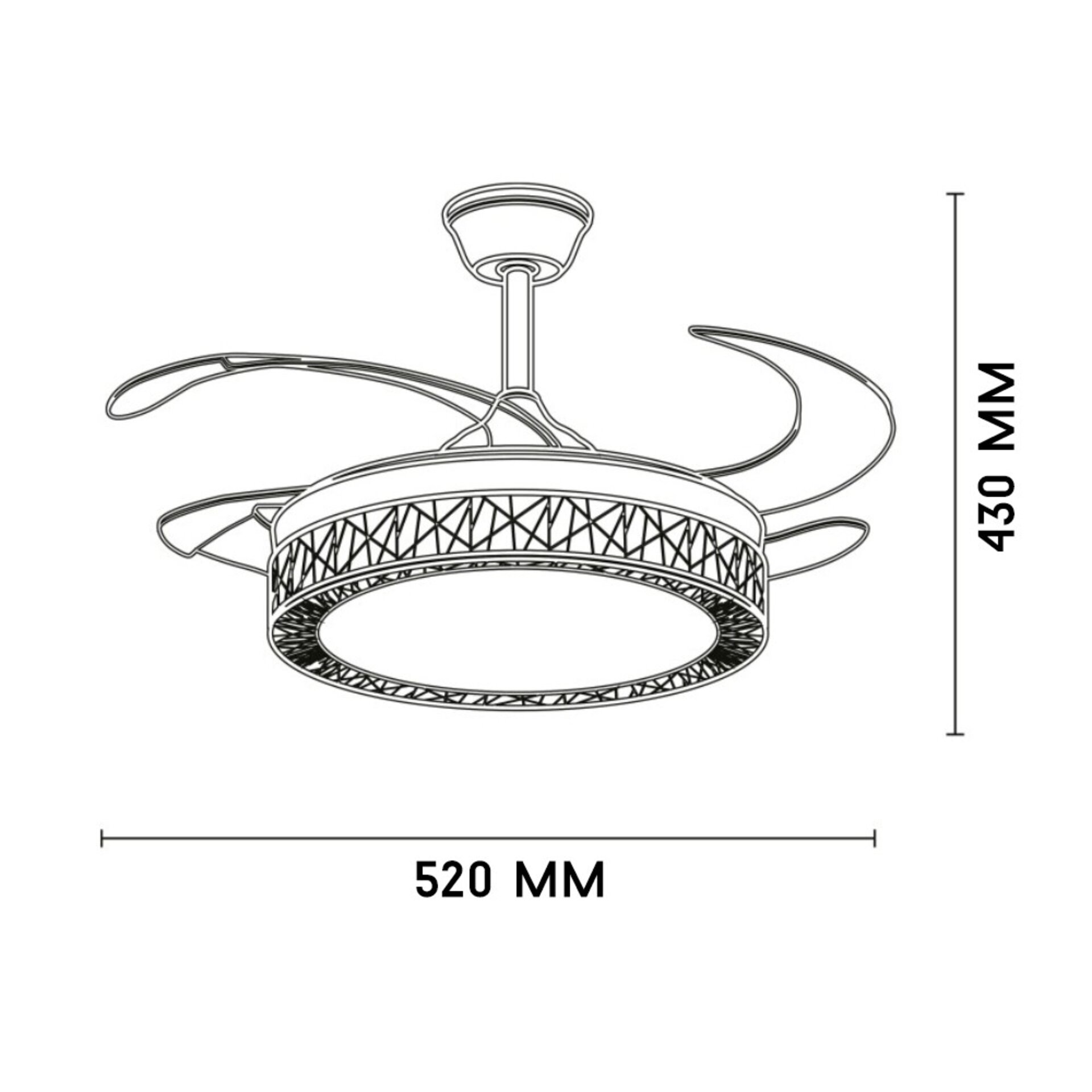 Ventilador de techo LED White Aqua - 2