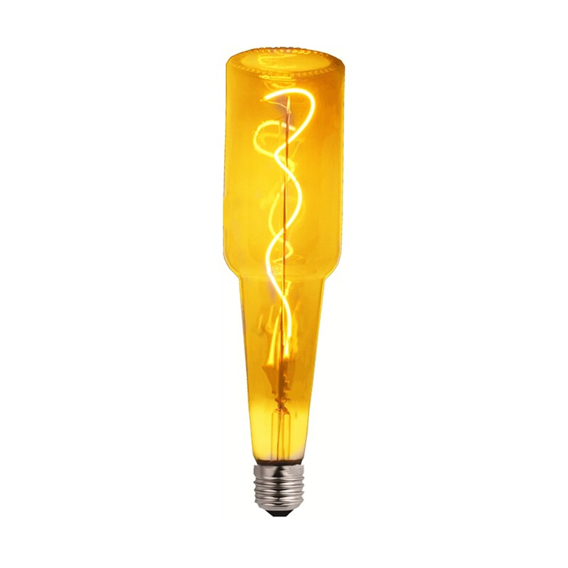 Bombilla LED Filamento Espiral E27 Botella 70 mm 4W ambar - 1