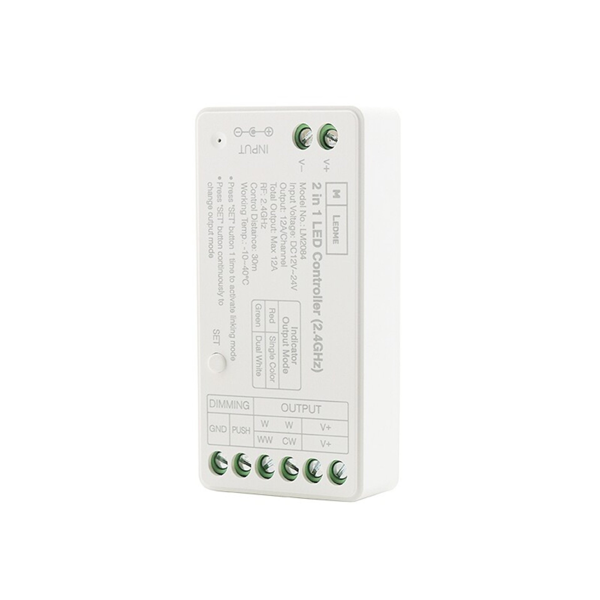 Controlador regulador LED Monocolor/CCT - 1