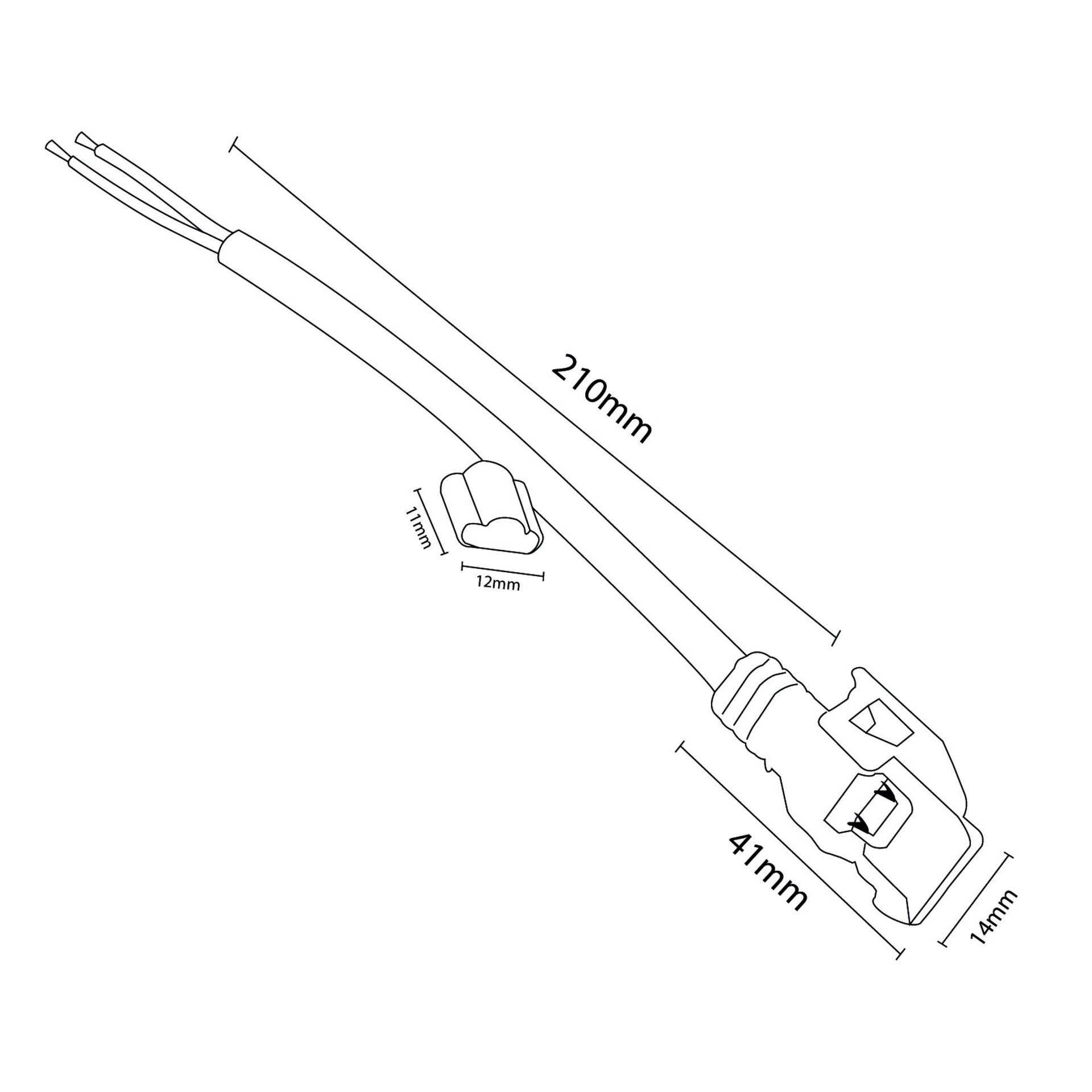 Cable adaptador crimpable para Tira LED 220VAC Cobpro - 2