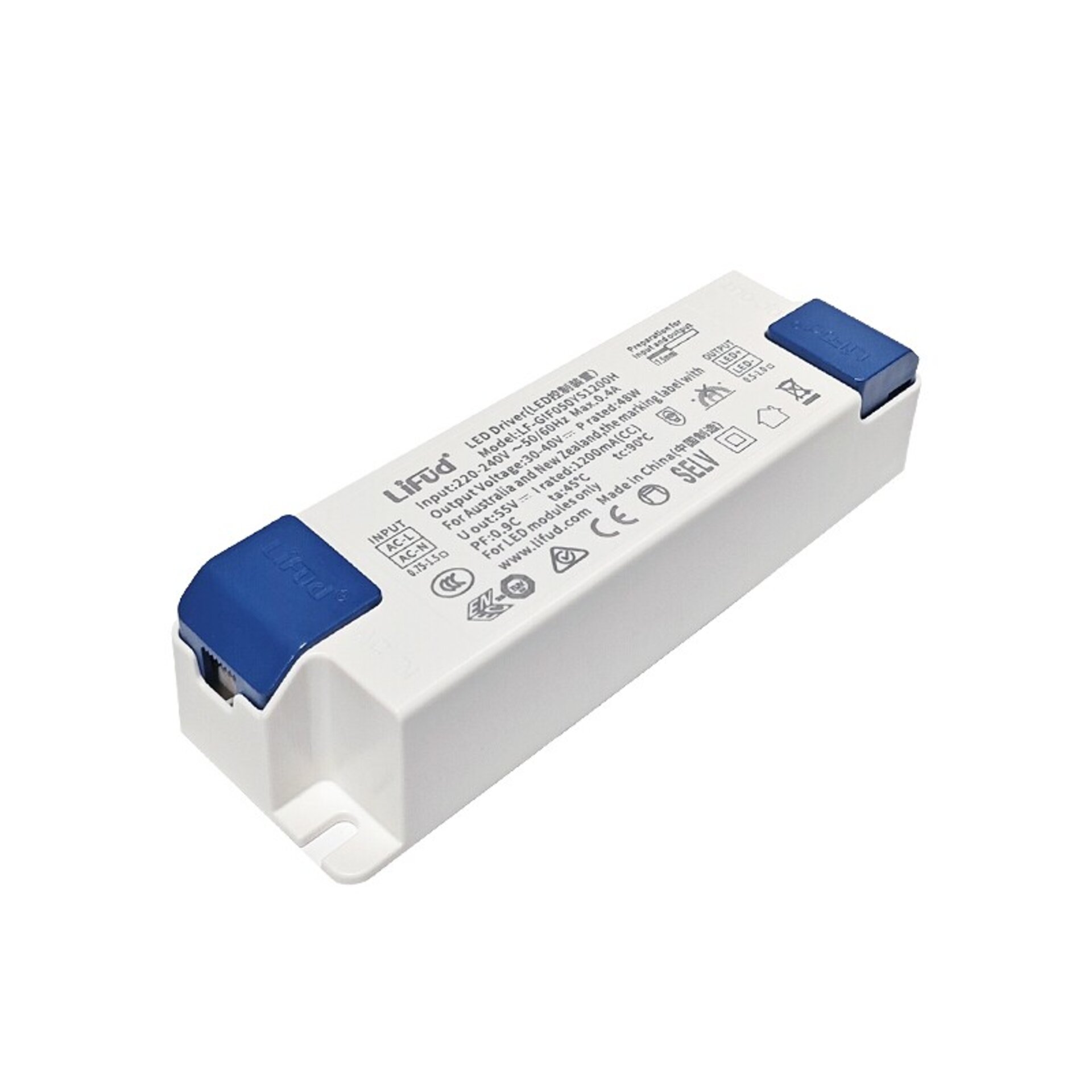 Driver Lifud Salida 220-240V Dc 48W No flicker LF-GIF050YS1200H - 1