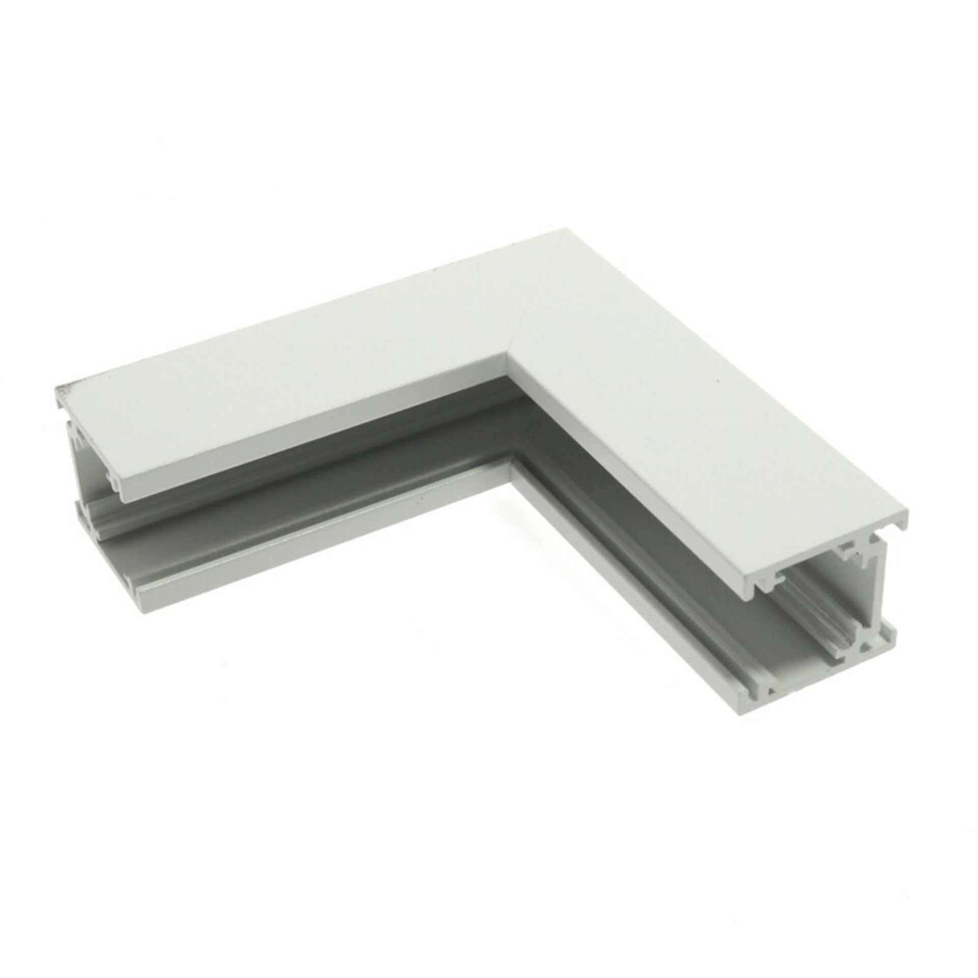 Union en L Vertical para Carril magnético Serie 16mm  Blanco - 1