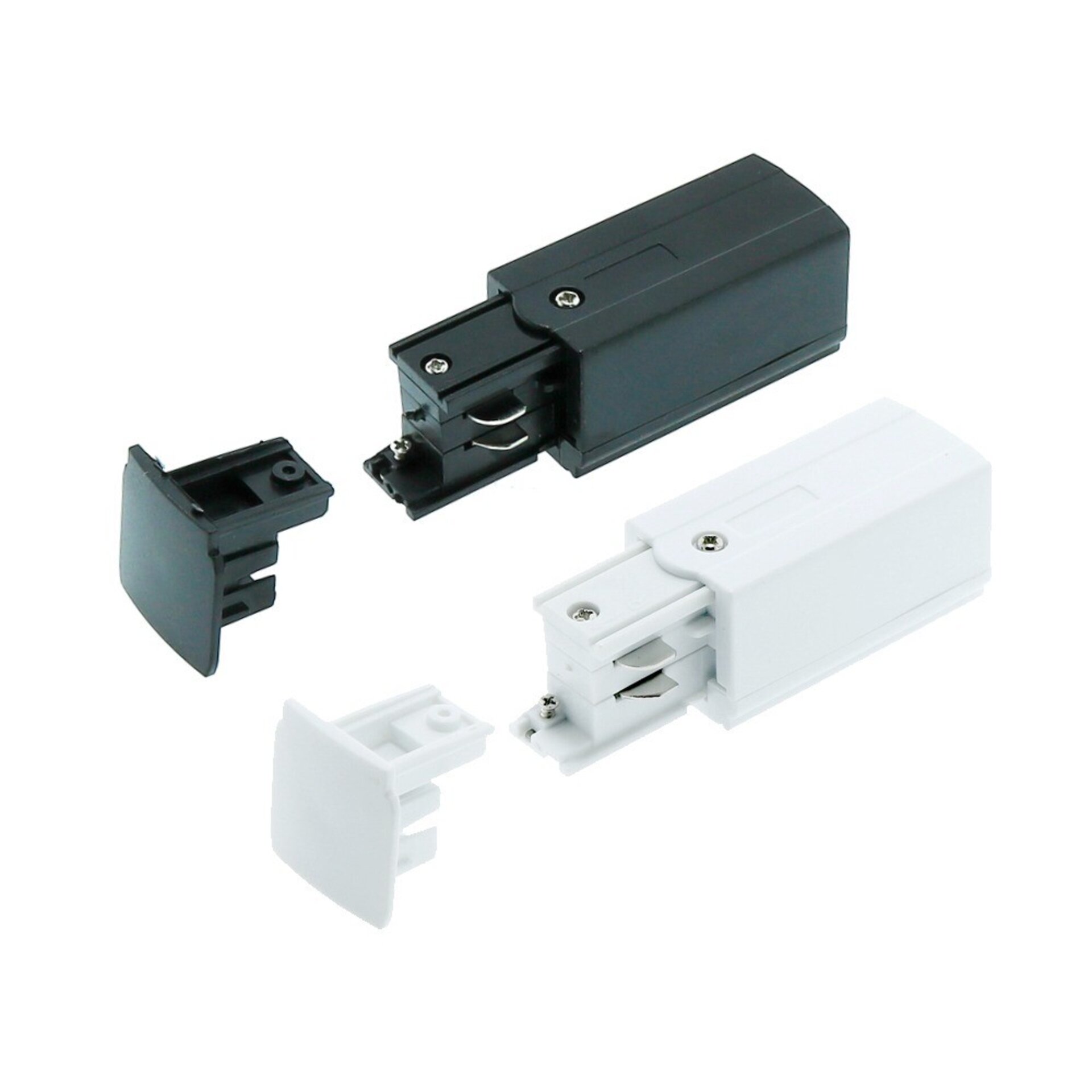 Conector y tapan para carril trifasico - 1