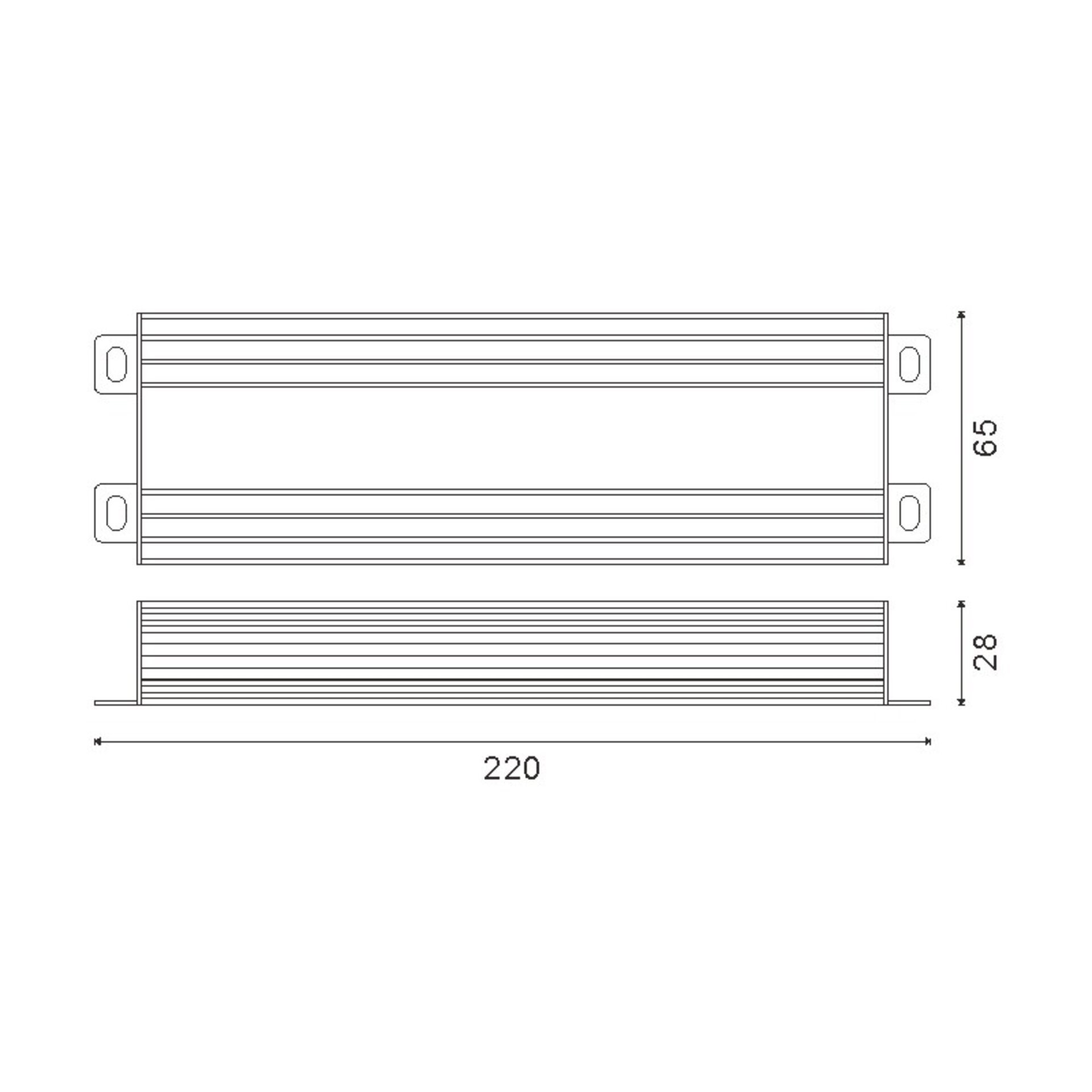 Fuente de alimentación Para Tiras Led 200W 12Vdc Ip65 - 2