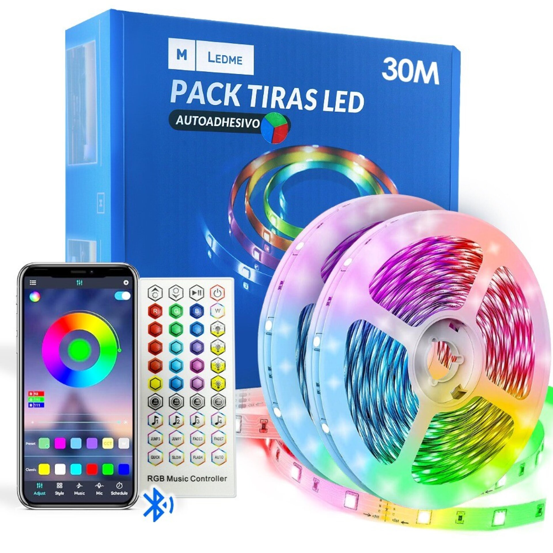 Pack Tira de LED 24V 5050 16L RGB - 30 metros - 1
