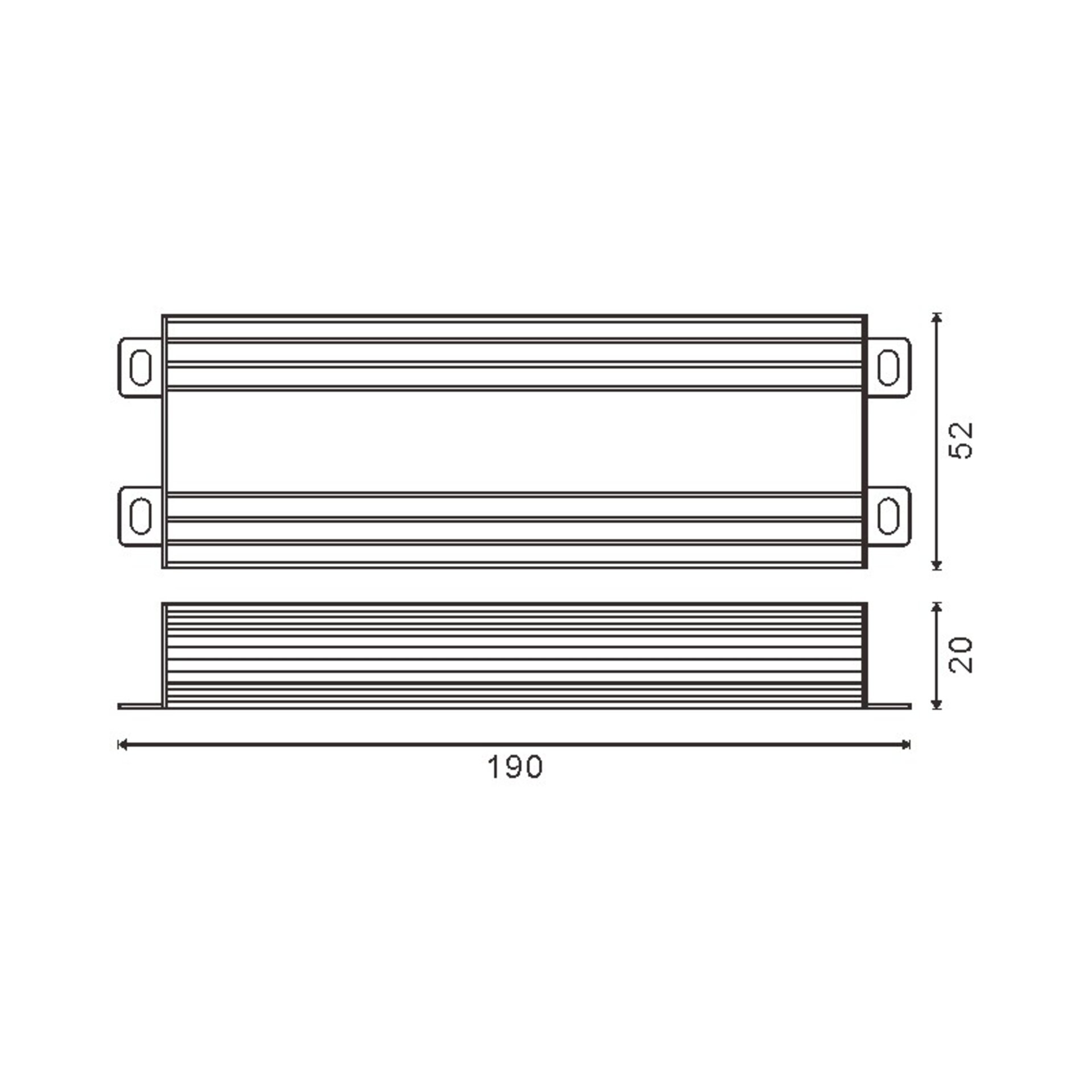 Fuente de alimentación Para Tiras Led 120W 12Vdc Ip65 - 2