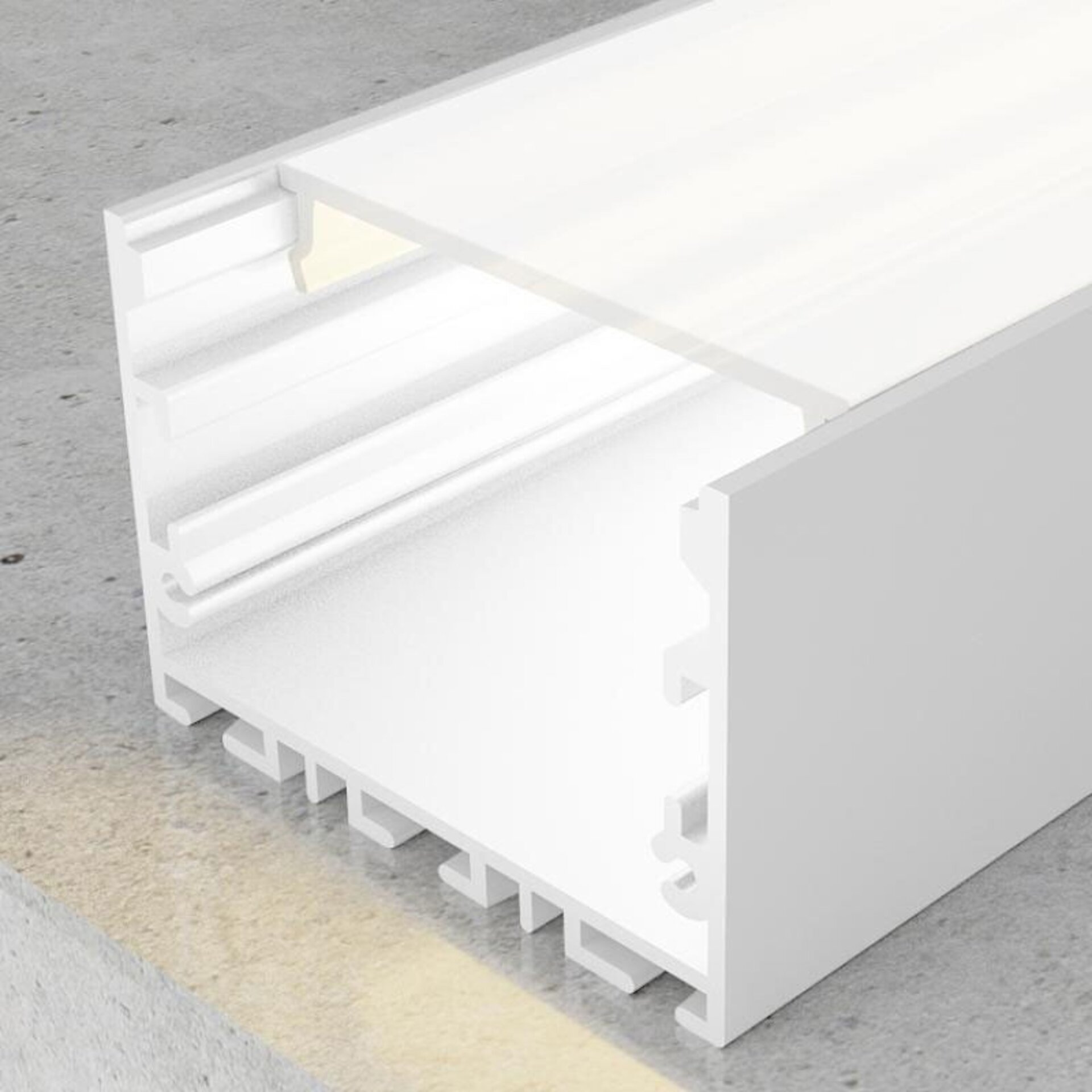 Perfil de aluminio Sixe Lacado Blanco - 2 metros - 1