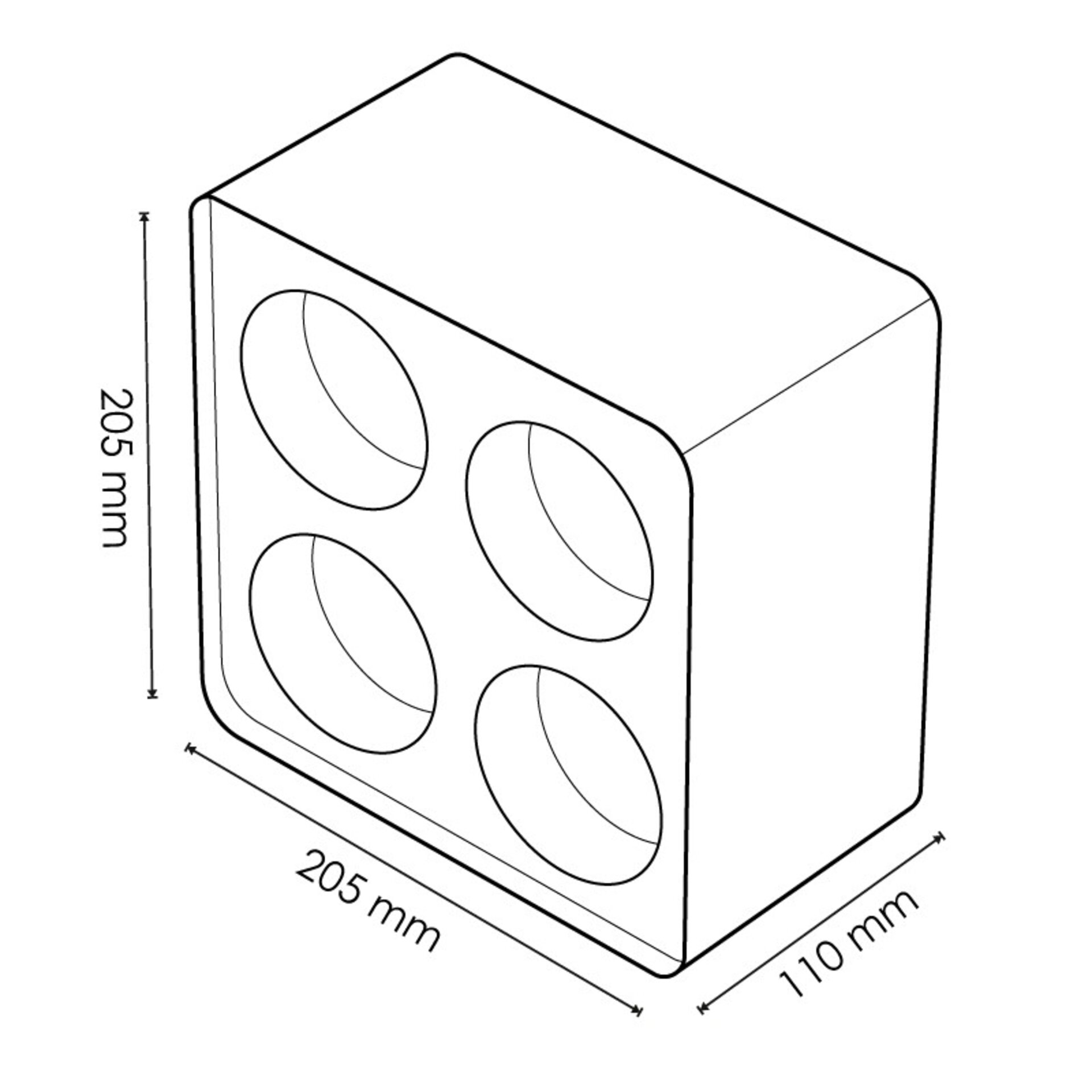 Aro de Superficie 4L Para Módulo Cobfix 10W - 2