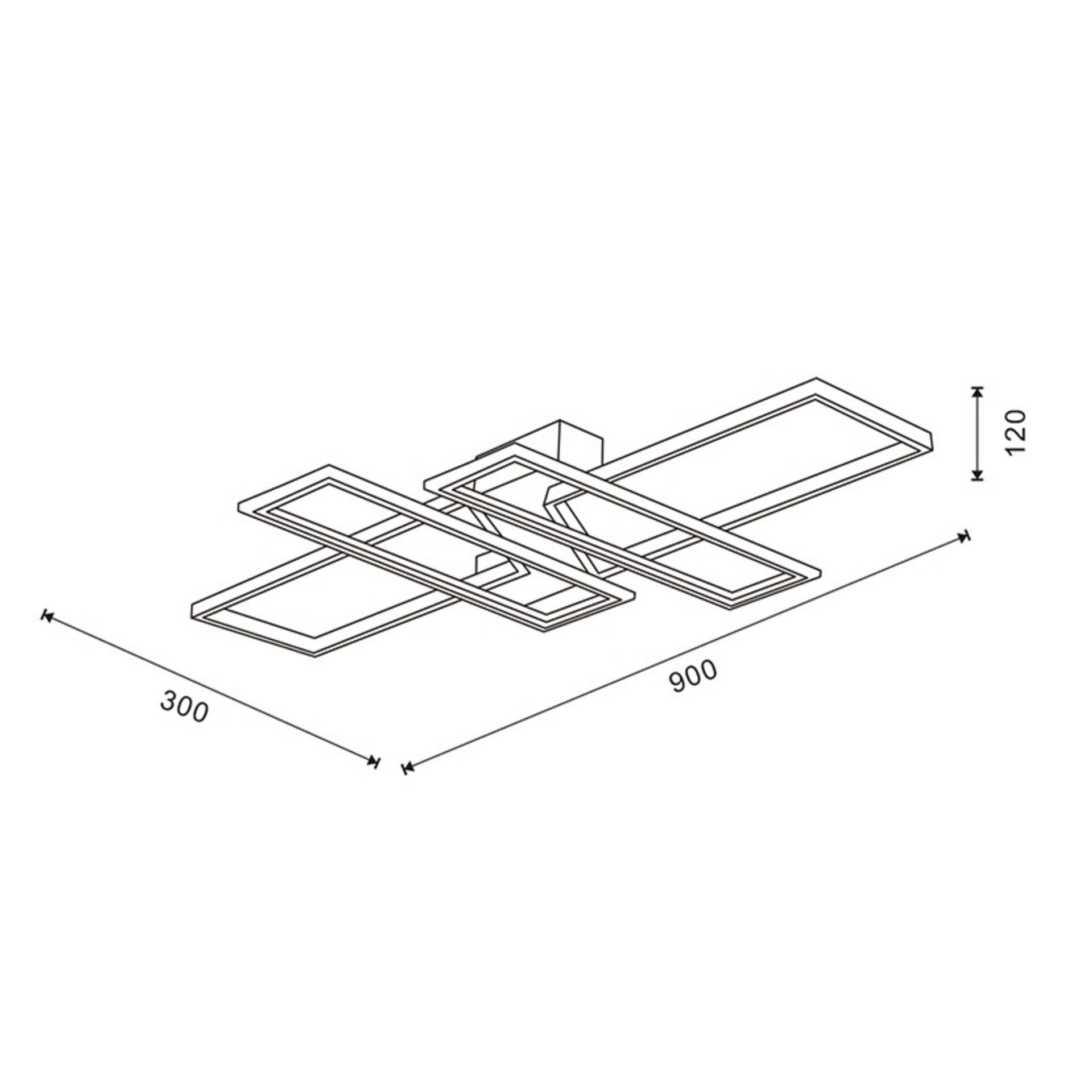 Lampara de techo LED Kube - 2