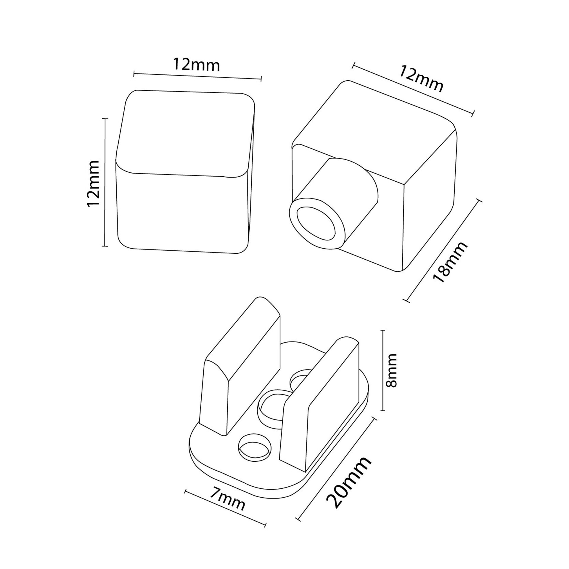 Pack Tapones y grapas para tira Funda Neón LM3985 - 2