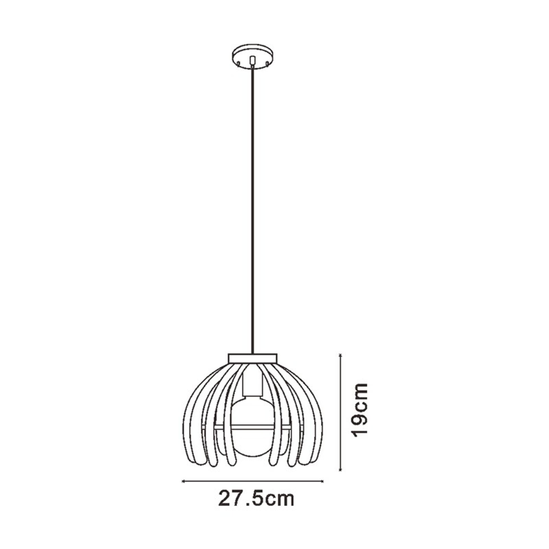 Lampara de techo Trang Black - 2