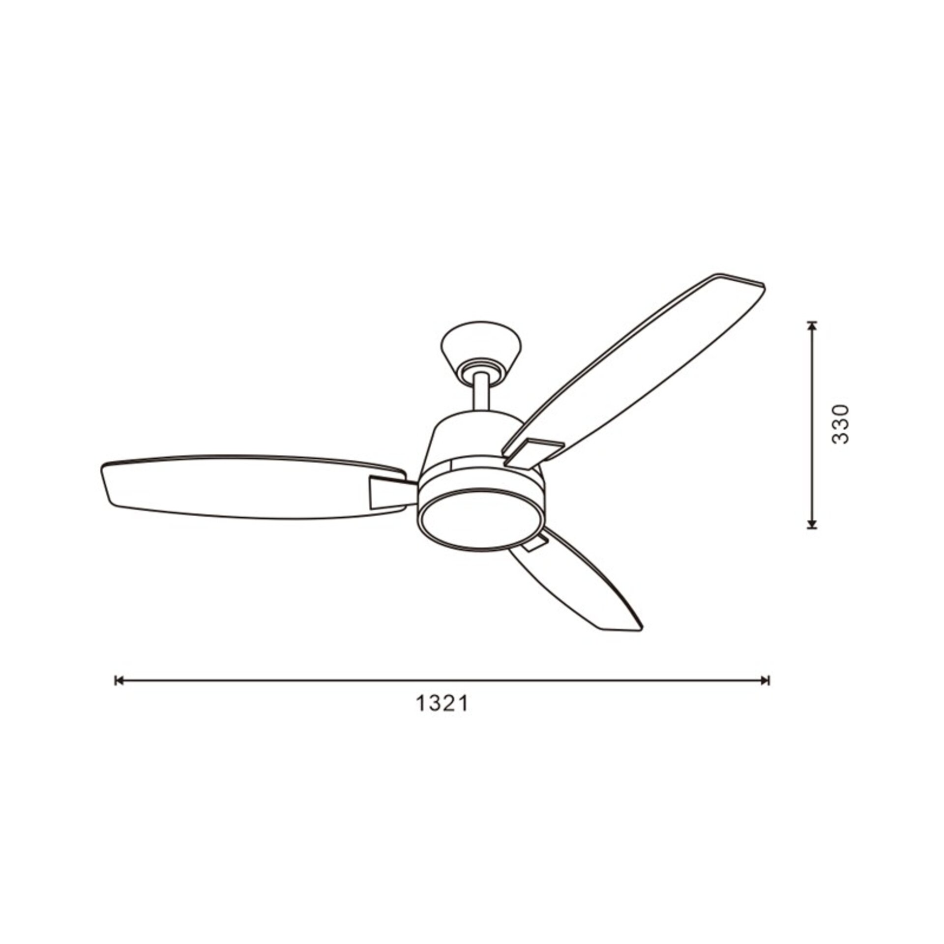 Ventilador de techo LED White Bass - 2