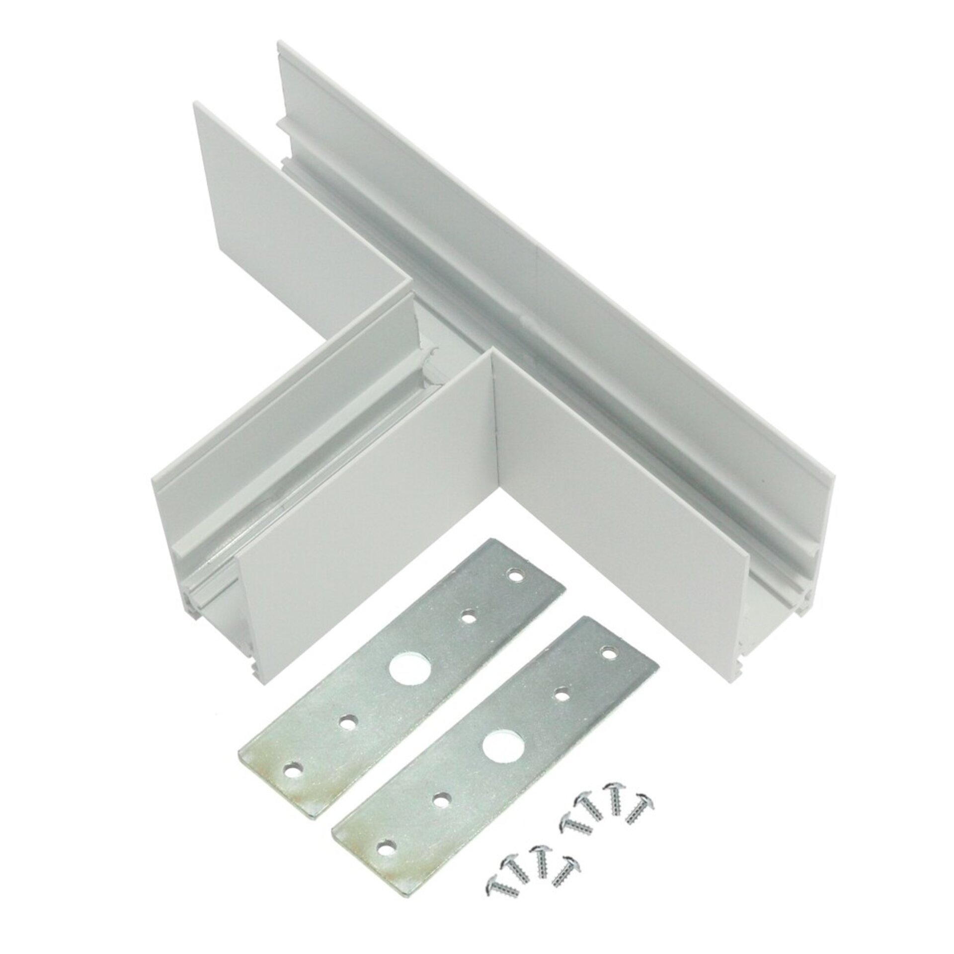 Union en T Horizontal para Carril magnético Serie 20mm - DSC  Blanco - 1