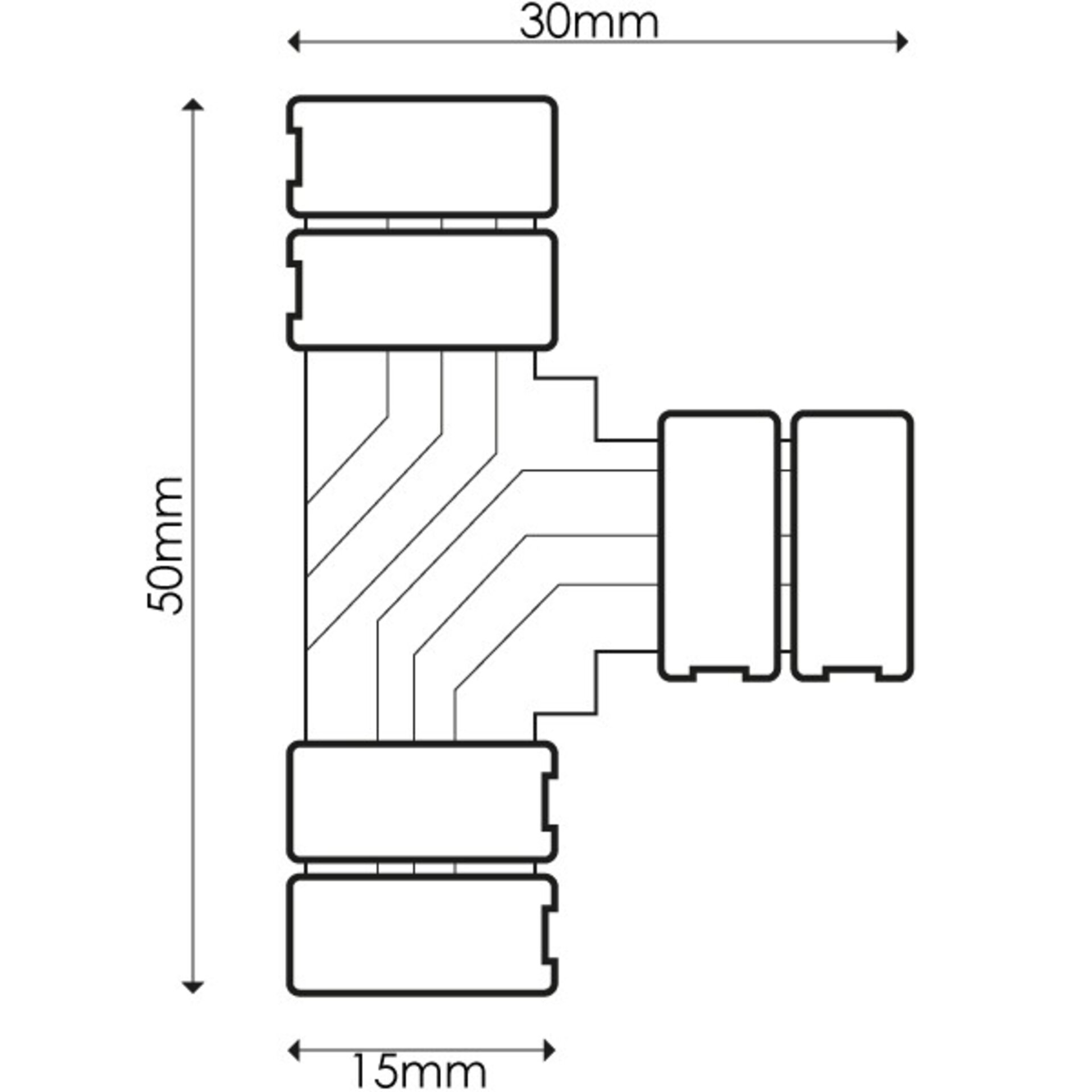 Conector para Tira 10MM 12V/24V RGB Tipo T - 3