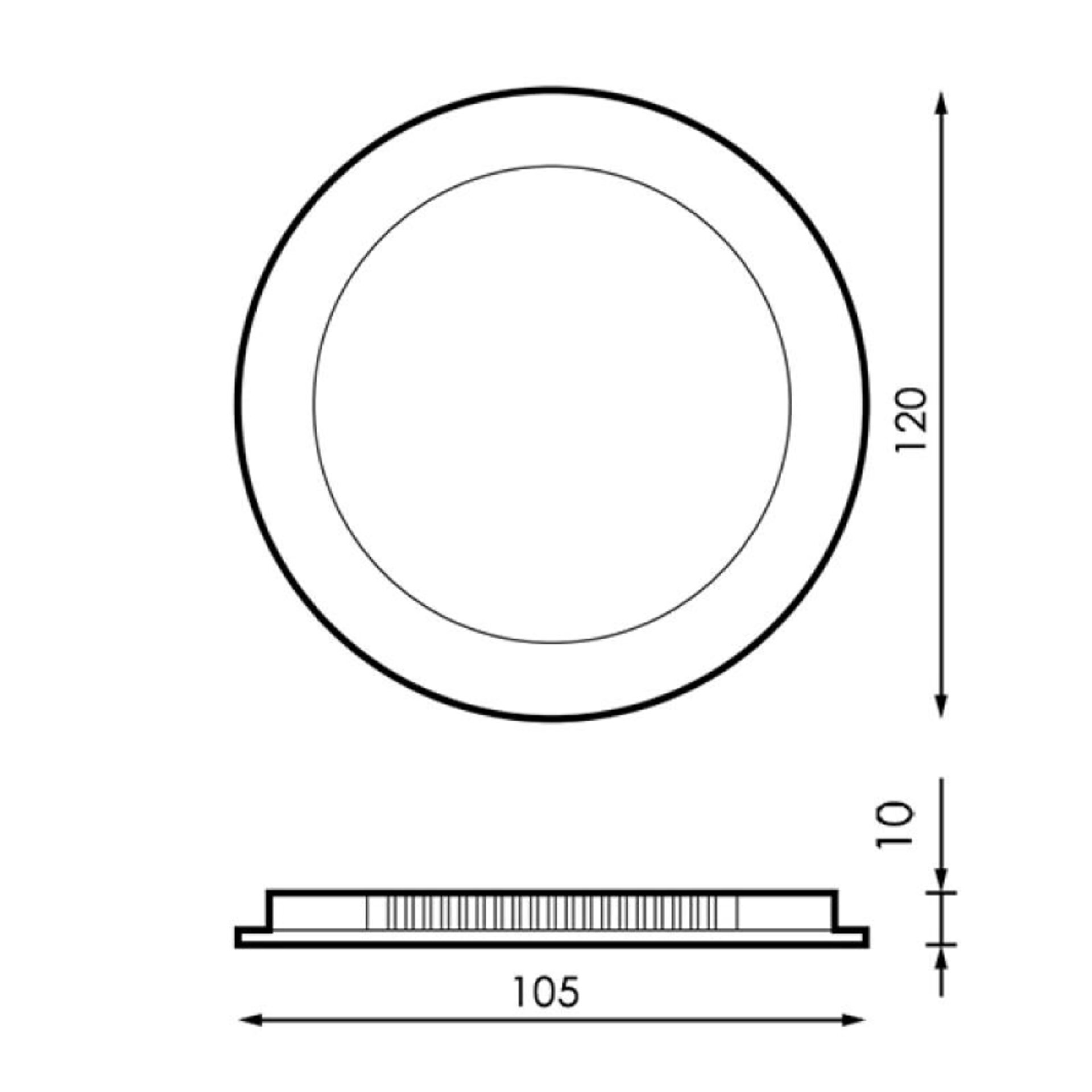 Panel LED Circular Níquel 6W CCT - 2