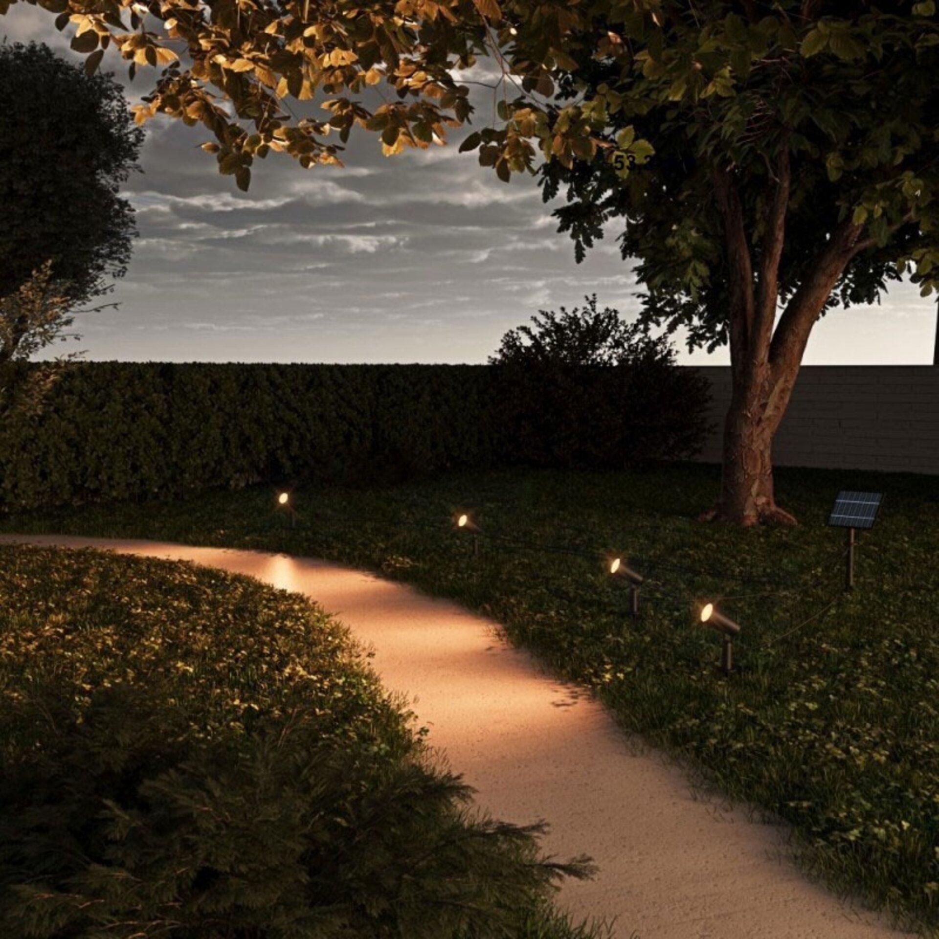 Kit de 4 Focos Solares LED con Pincho Roxi - 3