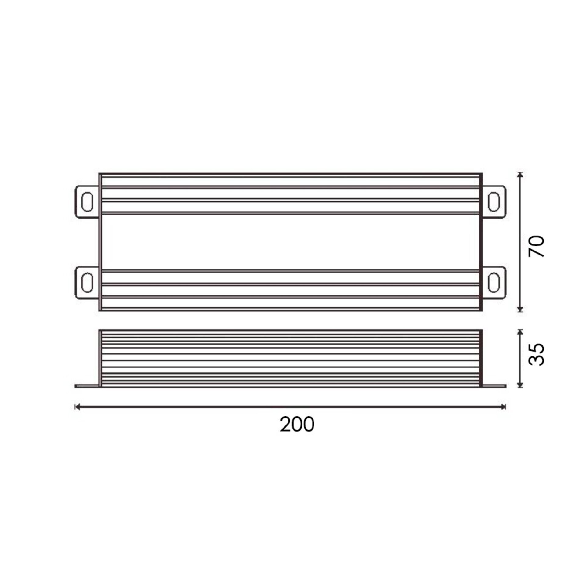 Fuente de alimentación Para Tiras Led Inventronics 100W 24V dc Ip67 - DSC - 2