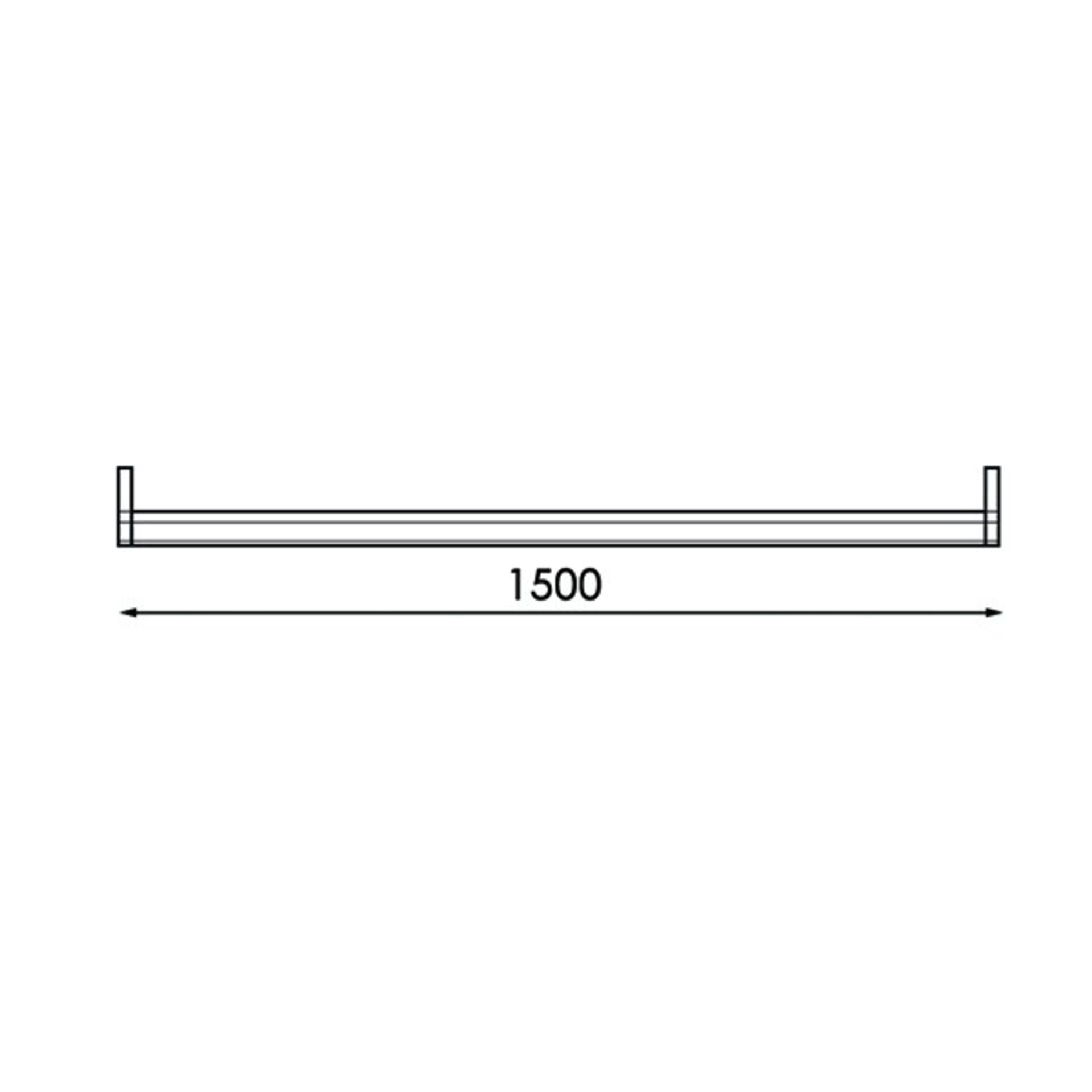 Soporte para tubo LED 1500 mm - Conexian un lado - 2