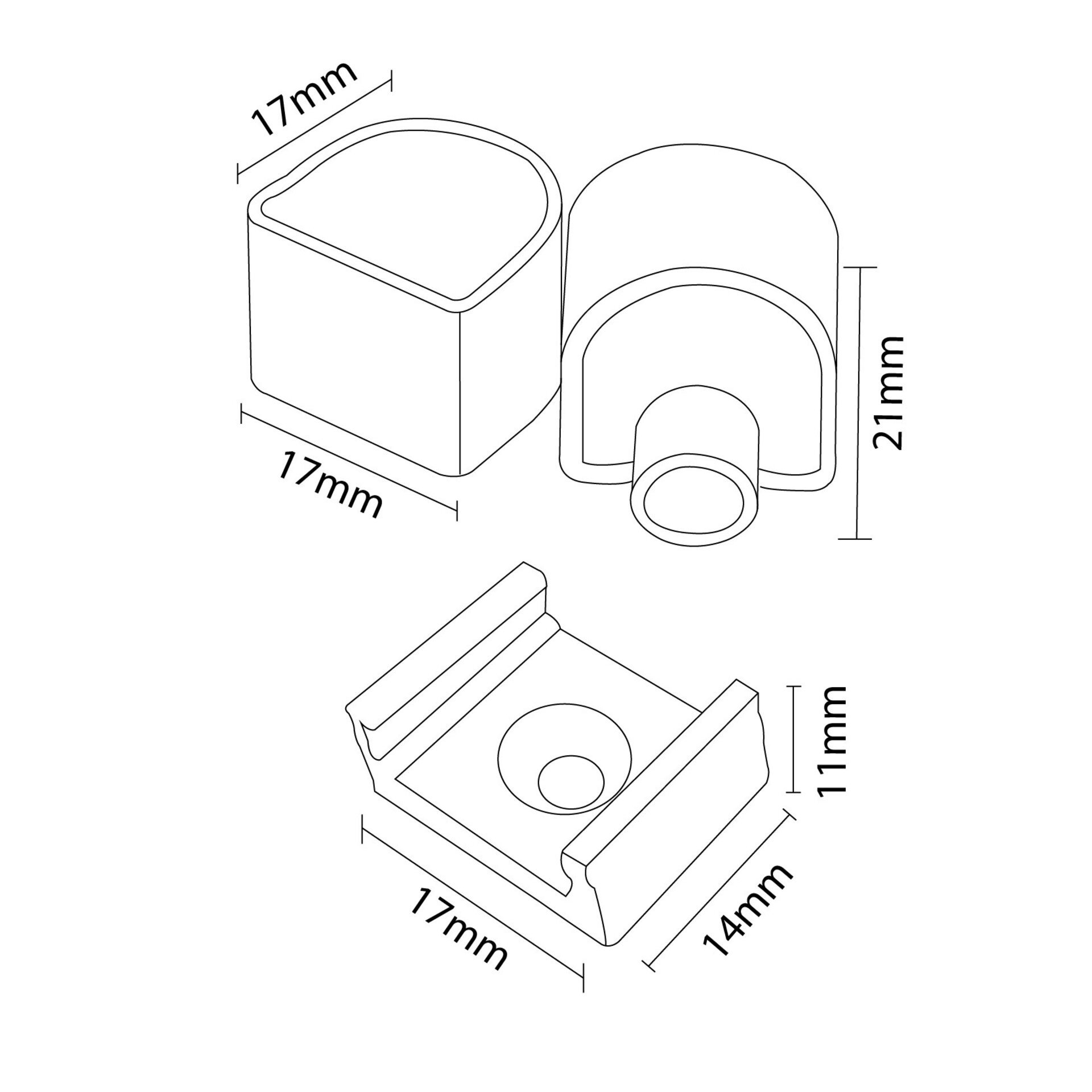 Pack Tapones y grapas para tira Funda Neón LM3982 - 2