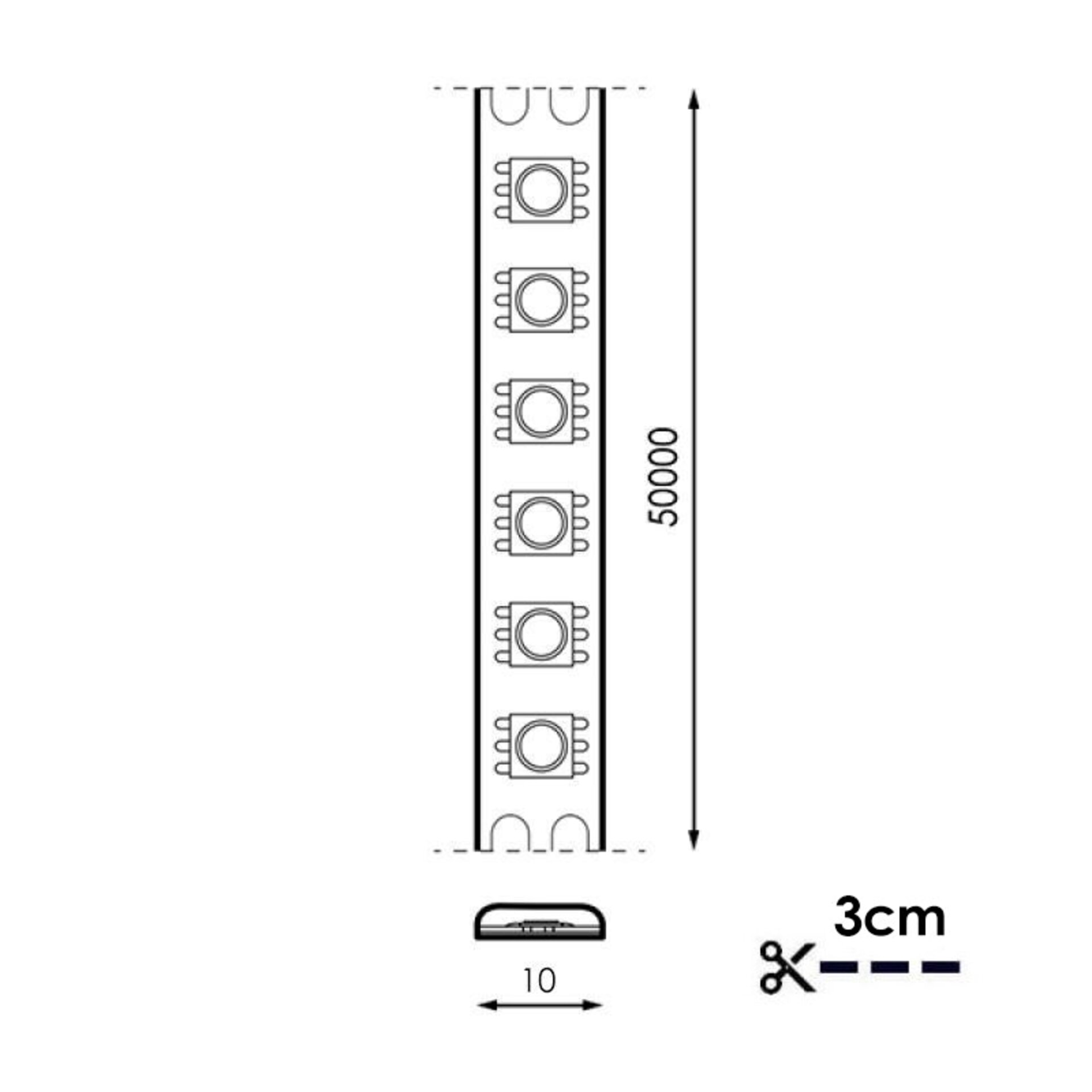 Tira de LED 24V DC SMD3535 Serie Clasic IP20 RGB 204 Led/m - 5 Metros - 2