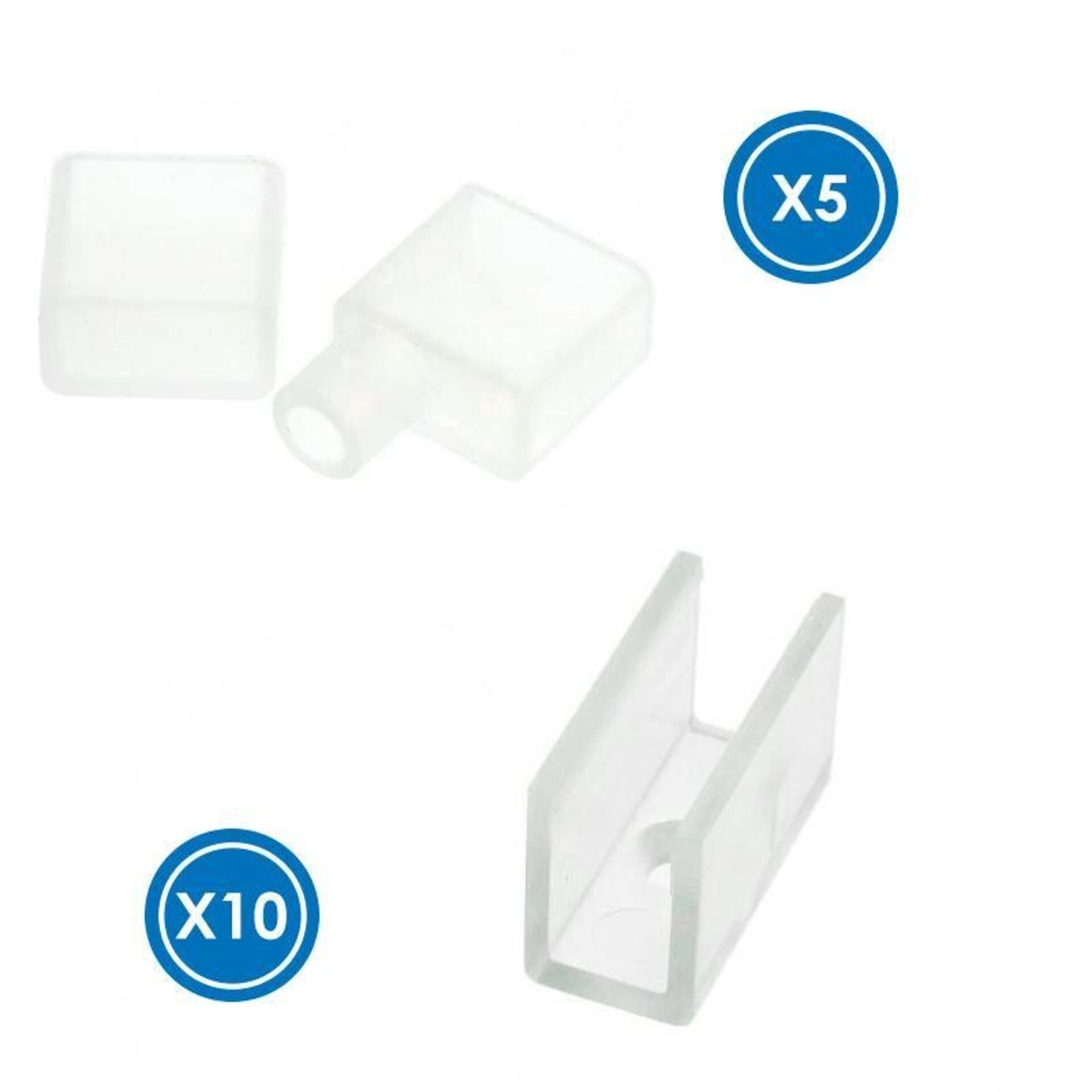 Pack Tapones y grapas para tira Funda Neón LM3983 - 1