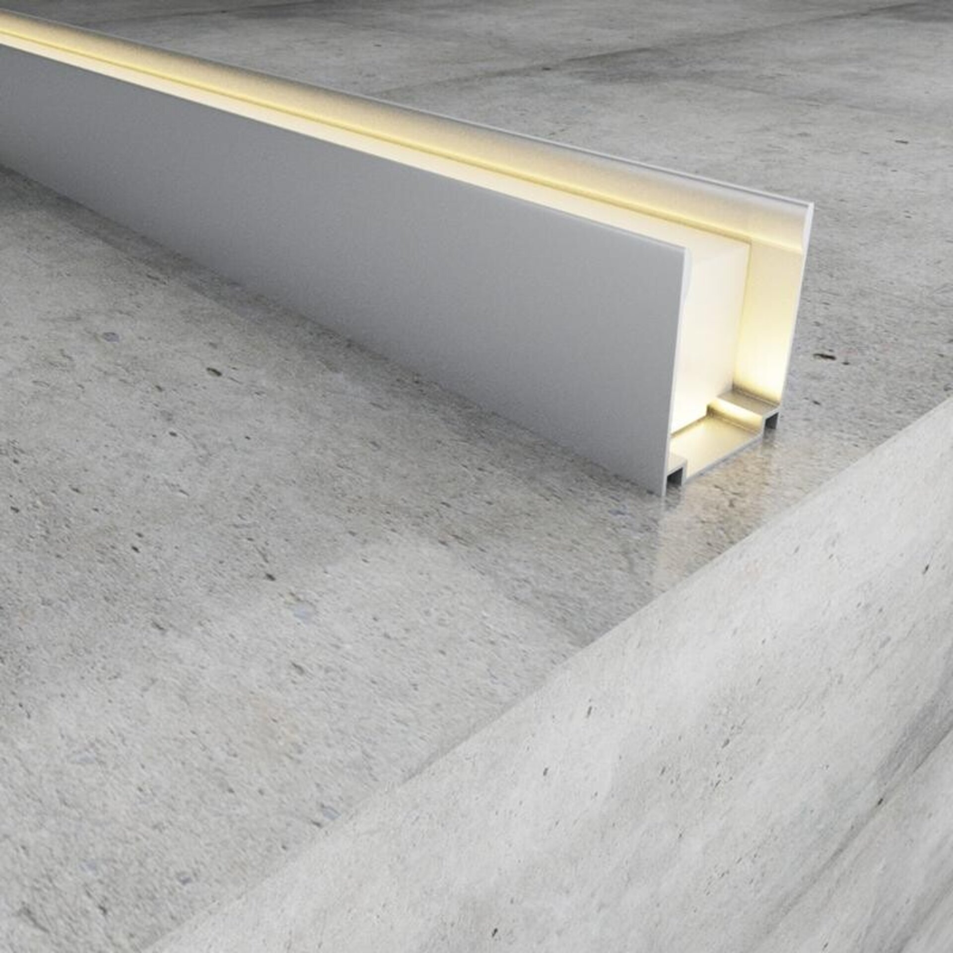 Perfil de Aluminio U 2 Metro Para Nean Led 24V/220V - 1