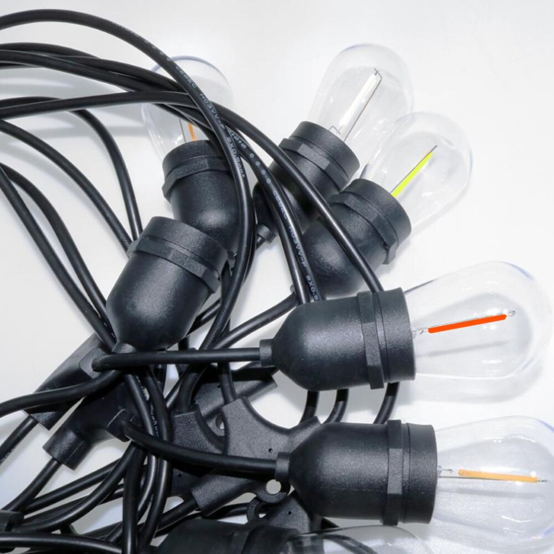Guirnalda Led Solar 3W de 10 bombillas E27 Exterior IP65 - RGB - 3