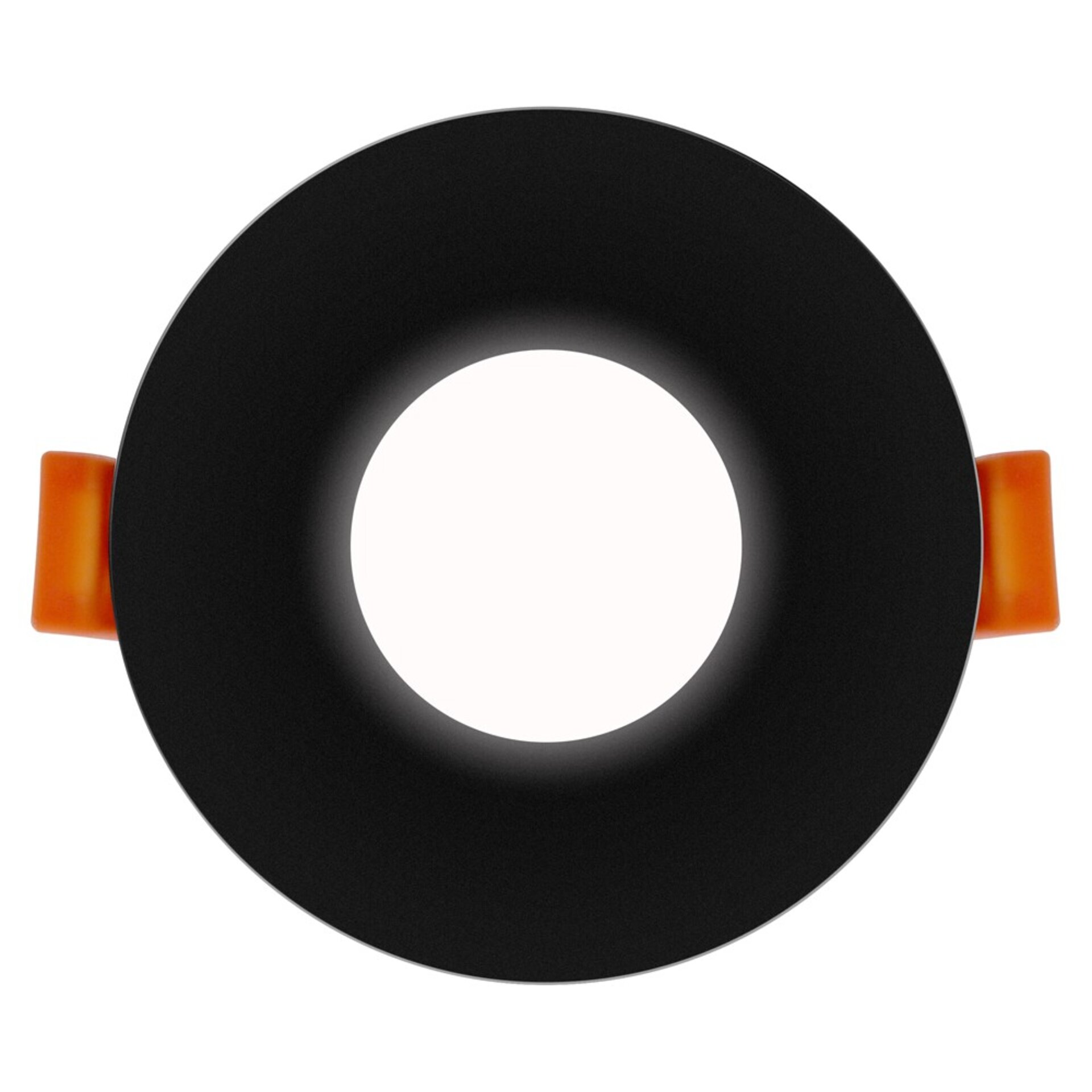 Aro Fijo Redondo Negro Serie Infinity Para Gu10/mr16 - 1