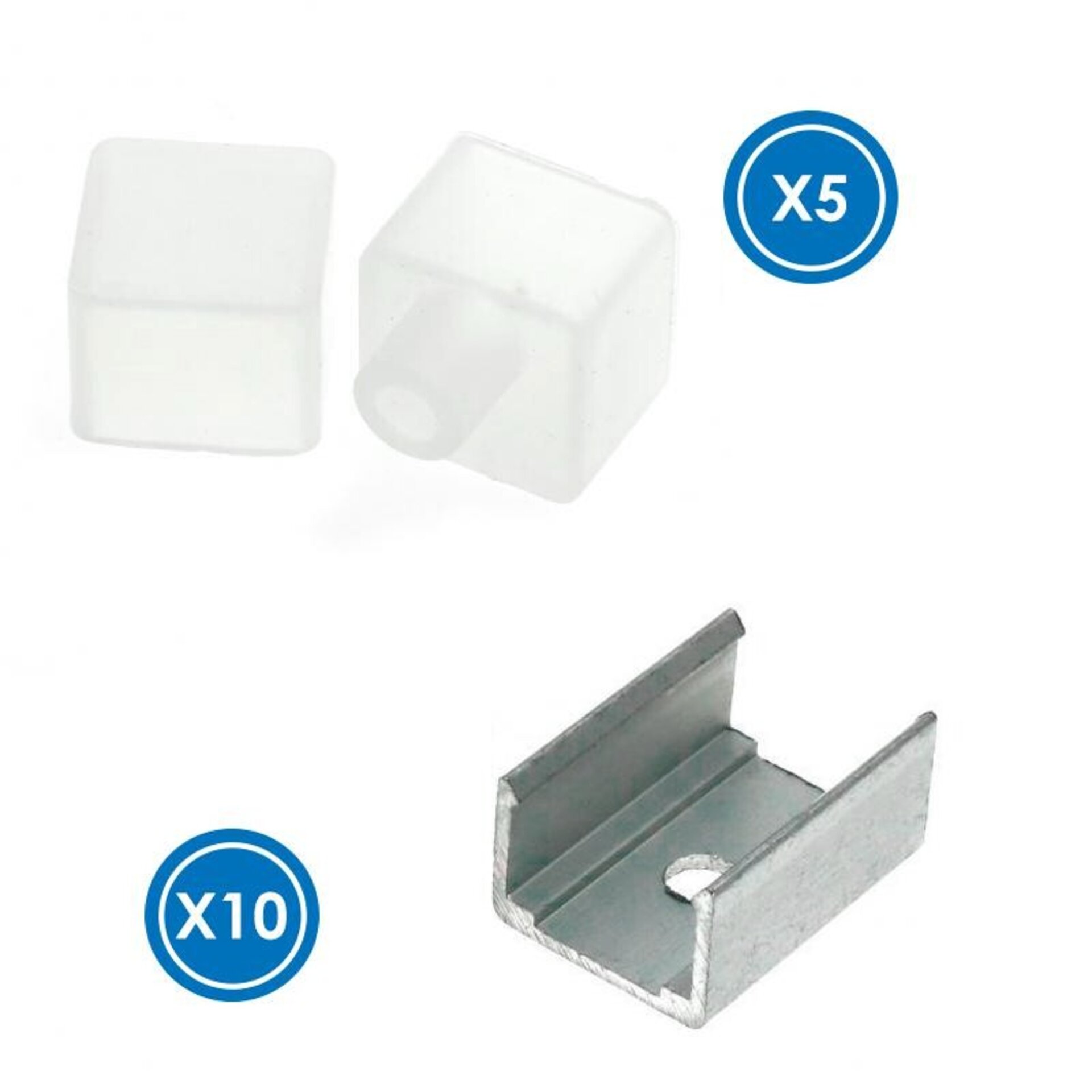 Pack Tapones y grapas para tira Funda Neón LM3973 - 1